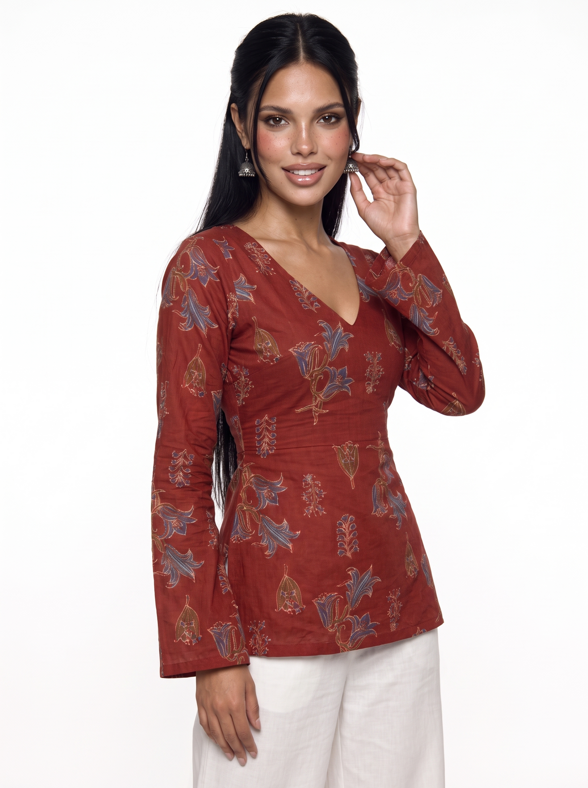 Sasha Bell Sleeve Corset Kurti