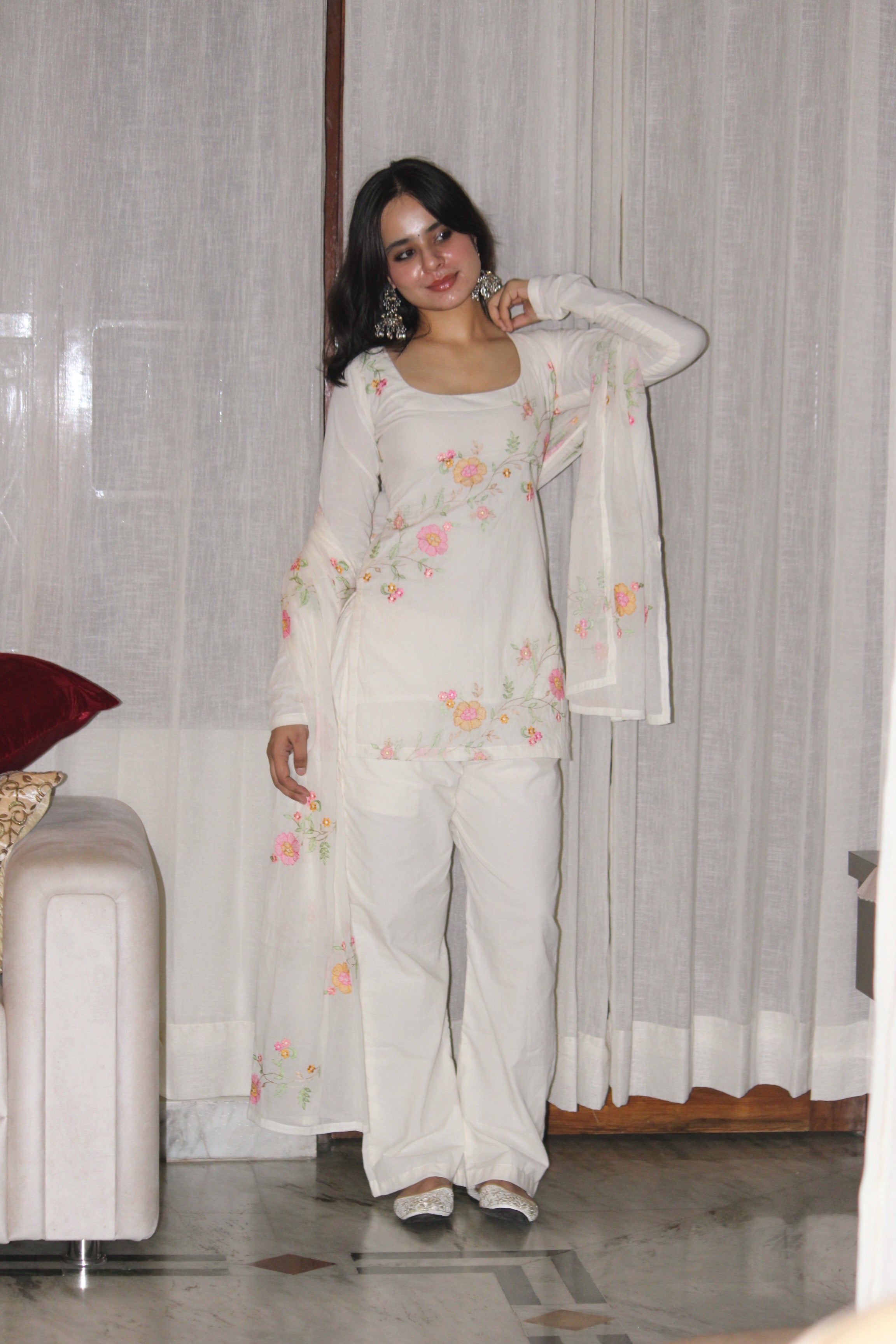 Khawaab kurti Pant Dupatta Set