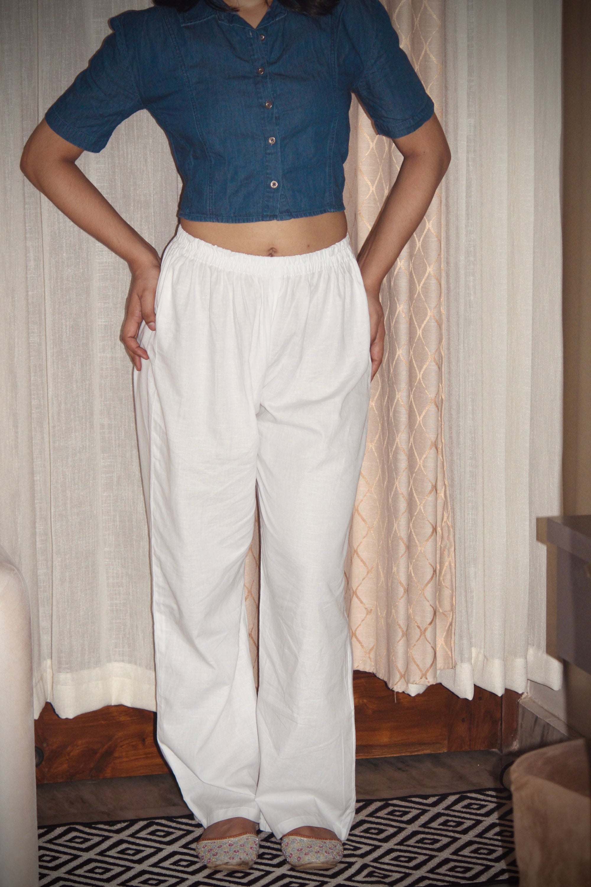 Linen Baggy Pants