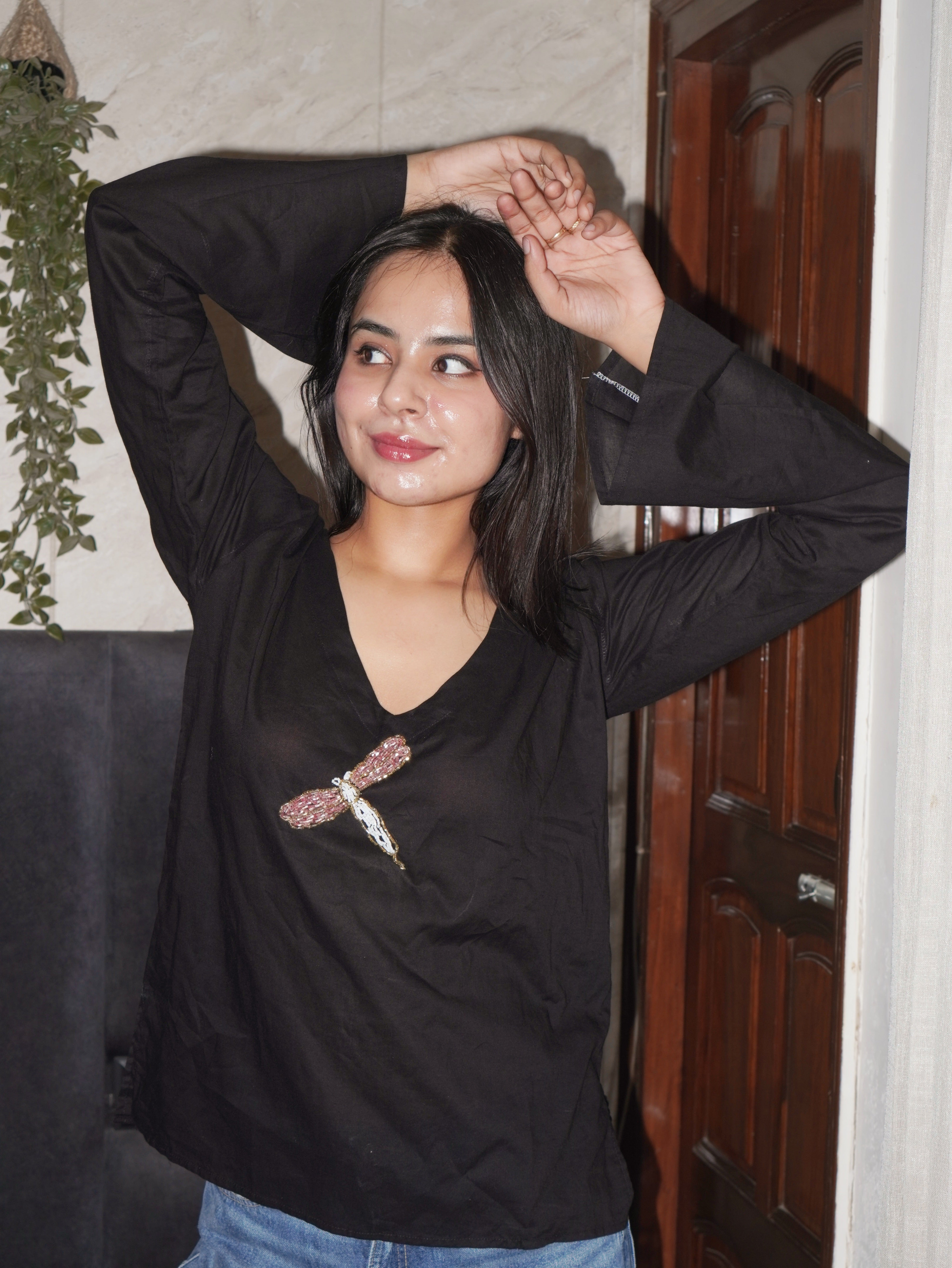 Beaded Cotton Kurta