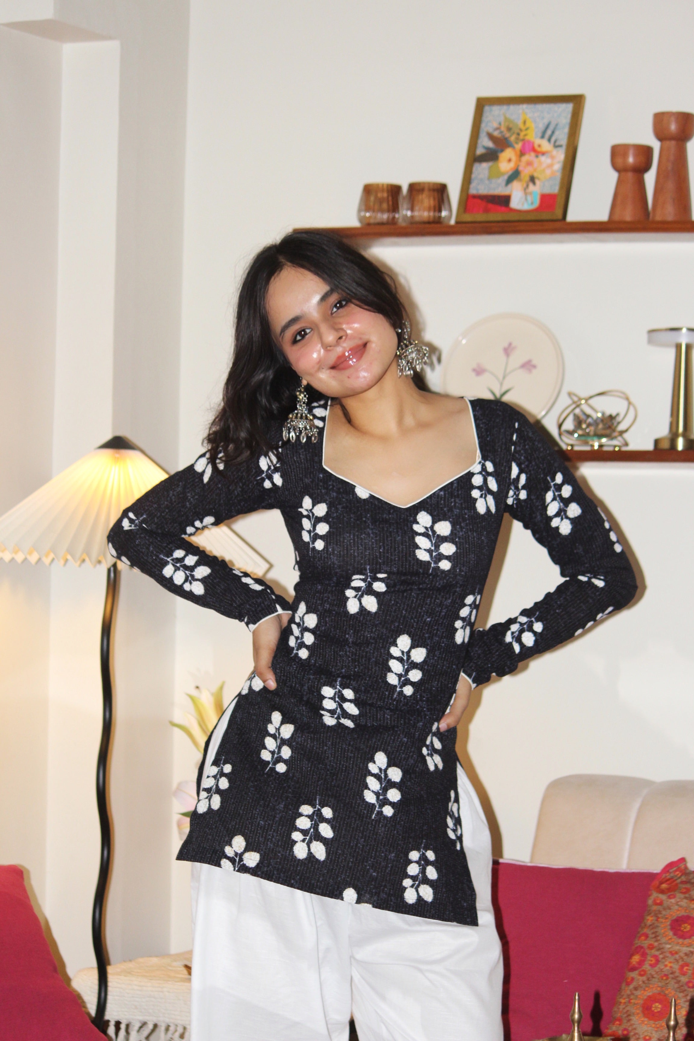 SEHAR FULL SLEEVE CORSET KURTI