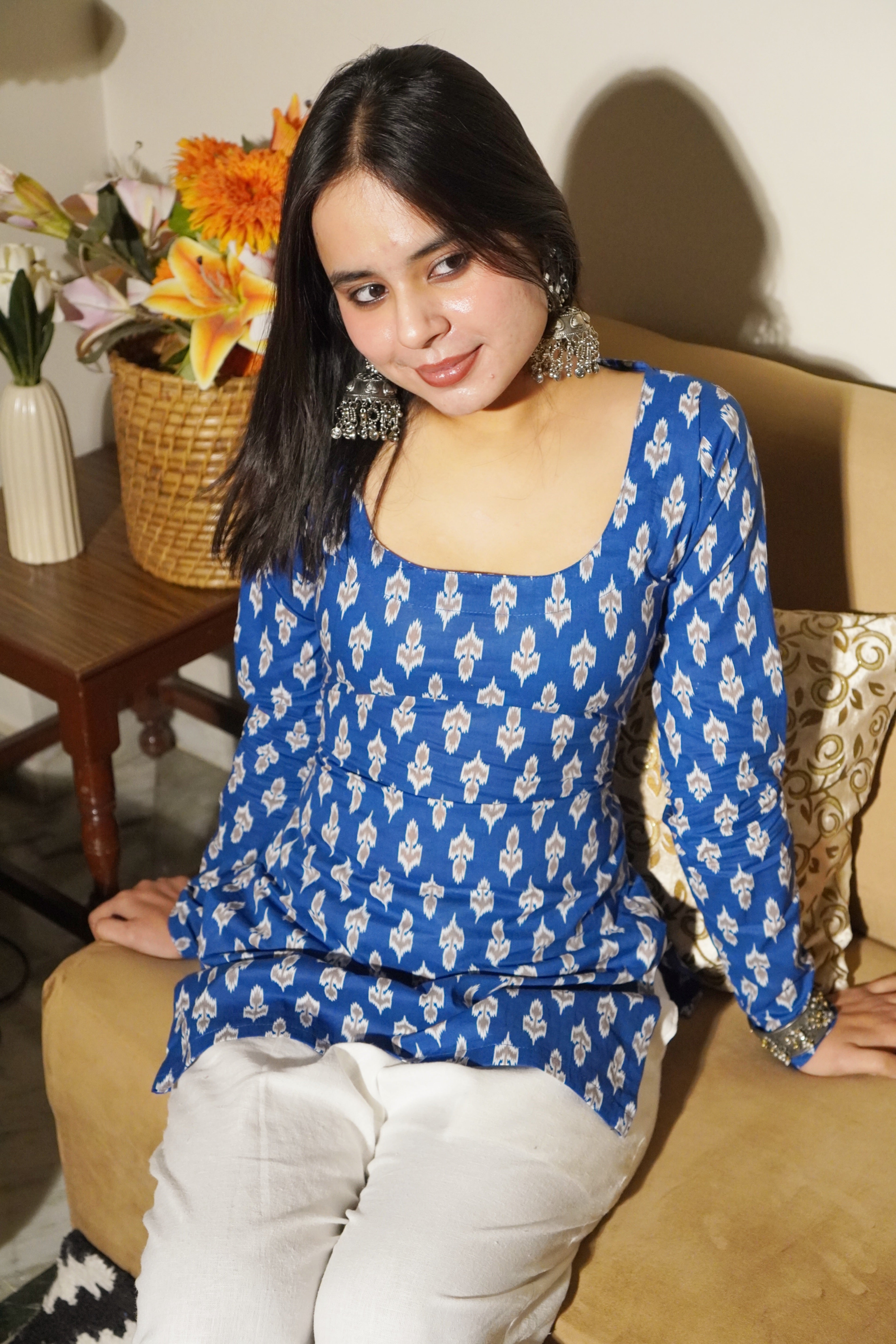 Layra Full Sleeve  Corset Kurti