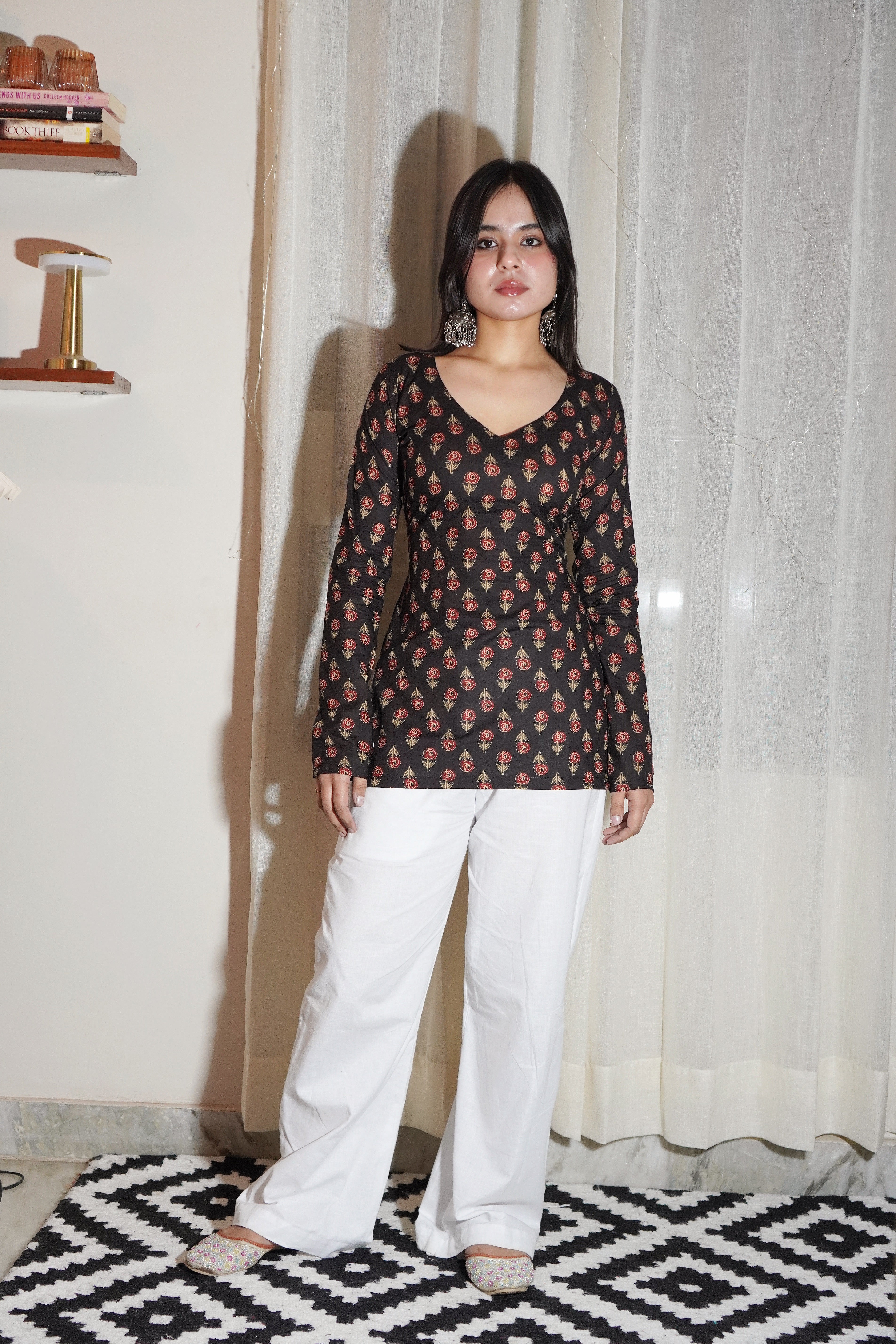 NANDNI FULL SLEEVE CORSET KURTI