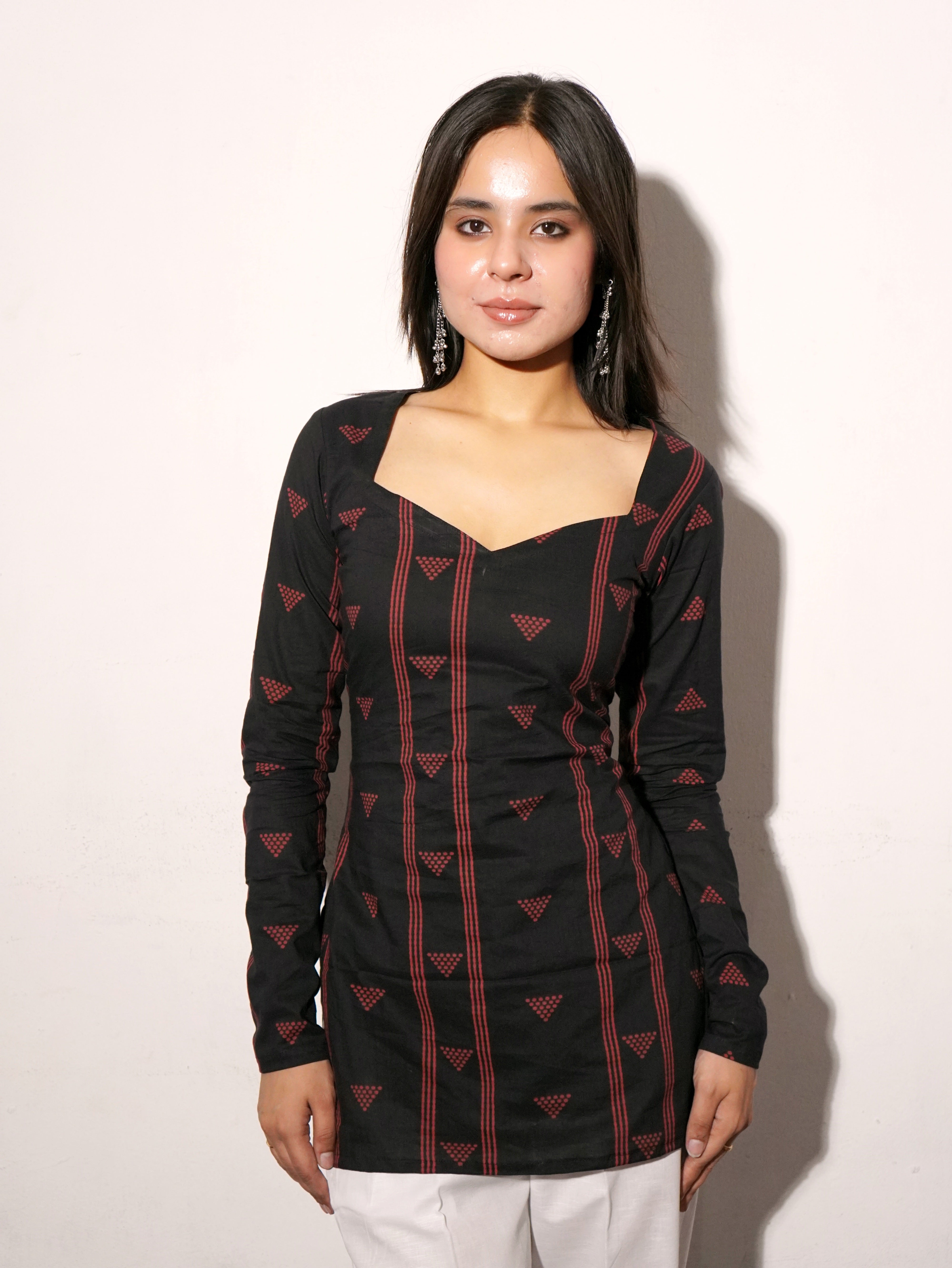 Kaish Corset Back Full Sleeved Kurti