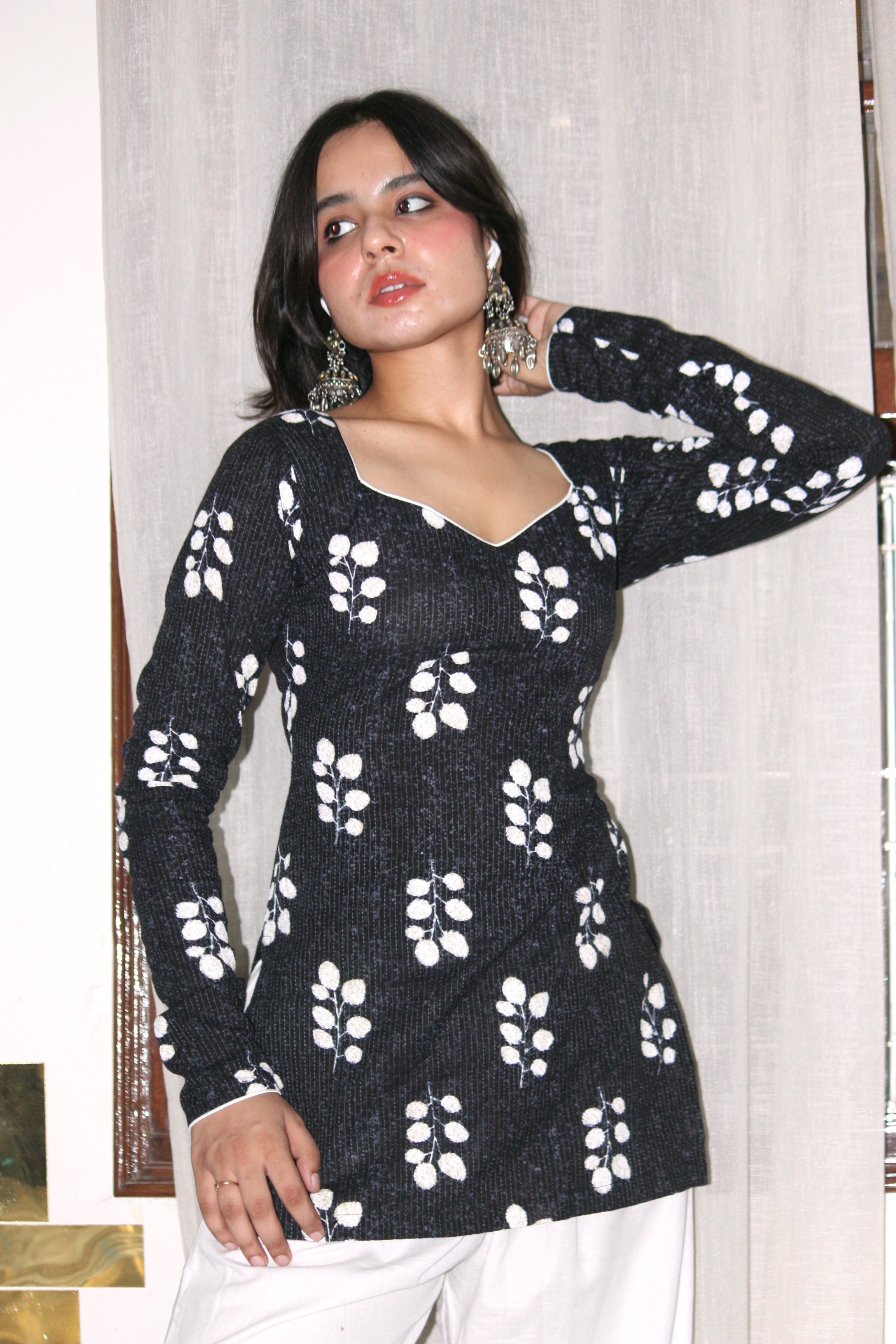 SEHAR FULL SLEEVE CORSET KURTI