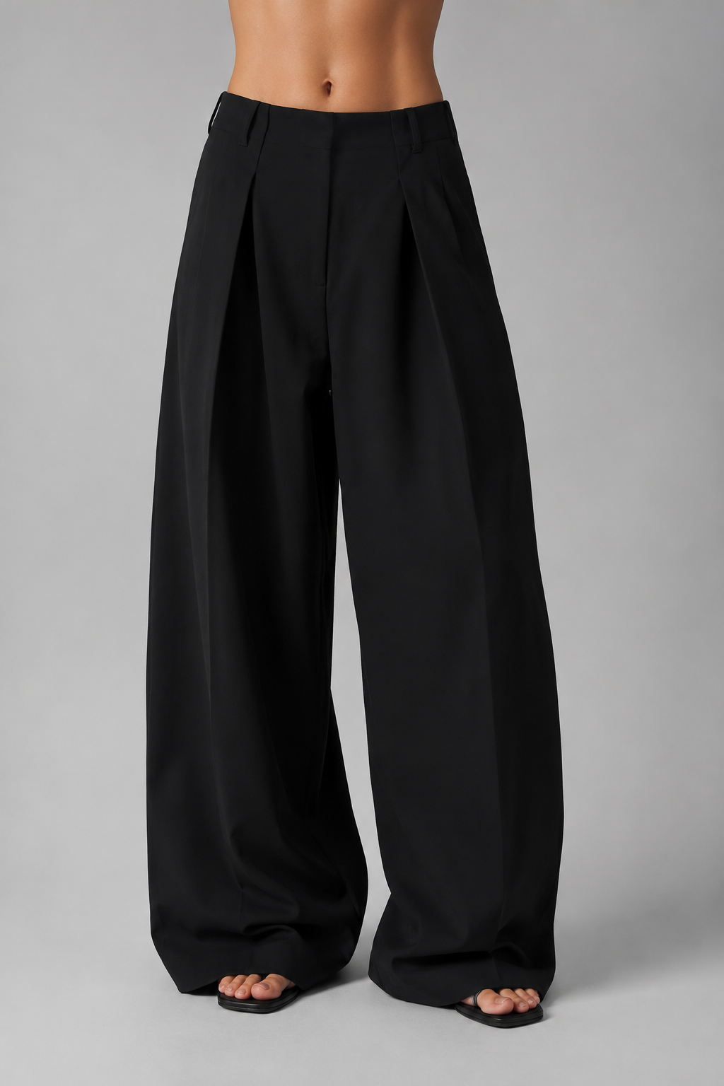 Loose fitted formal pants