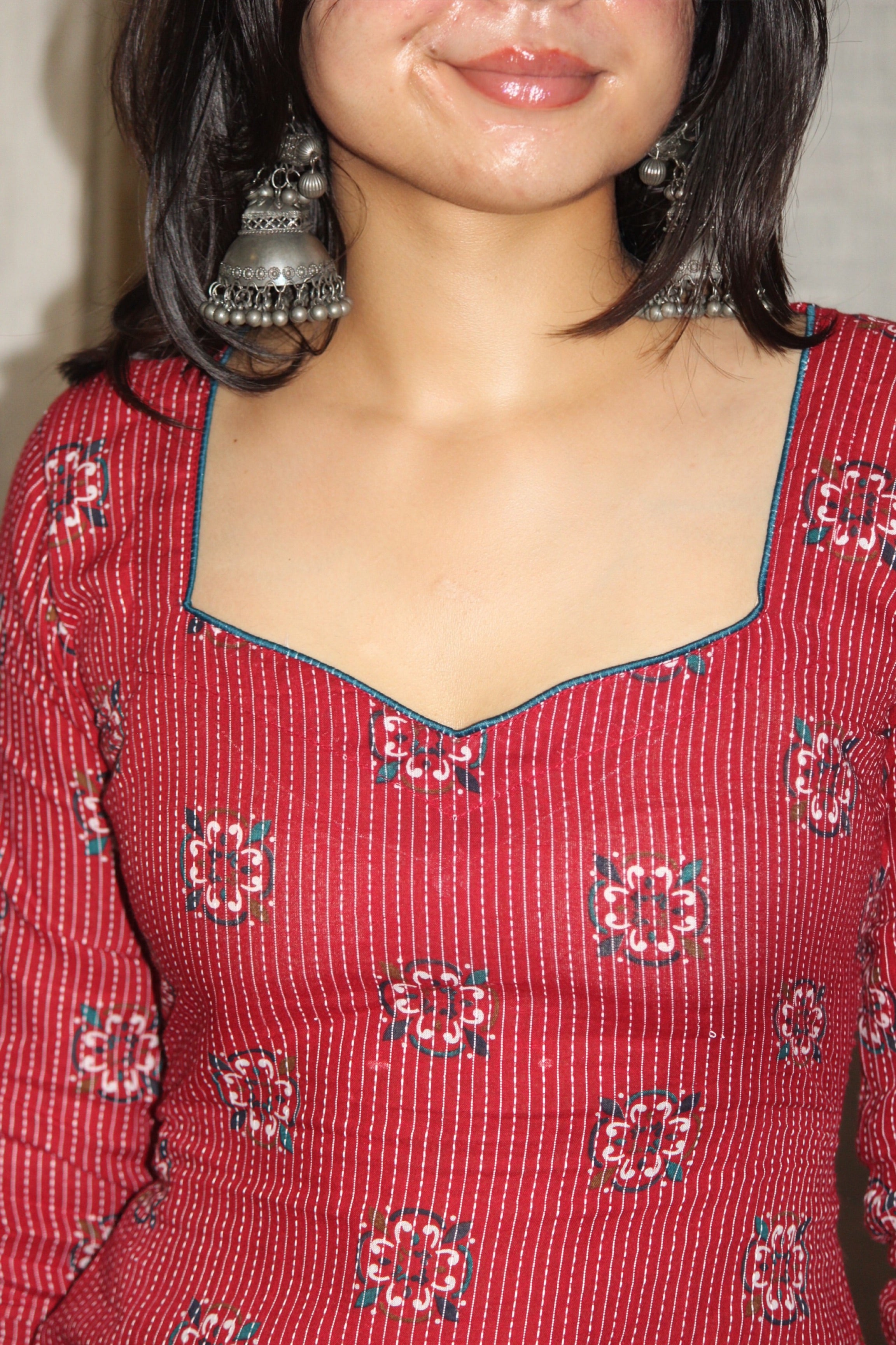ROSHNI FULL SLEEVE CORSET KURTI