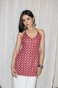 Ruby Vine Halter Kurti