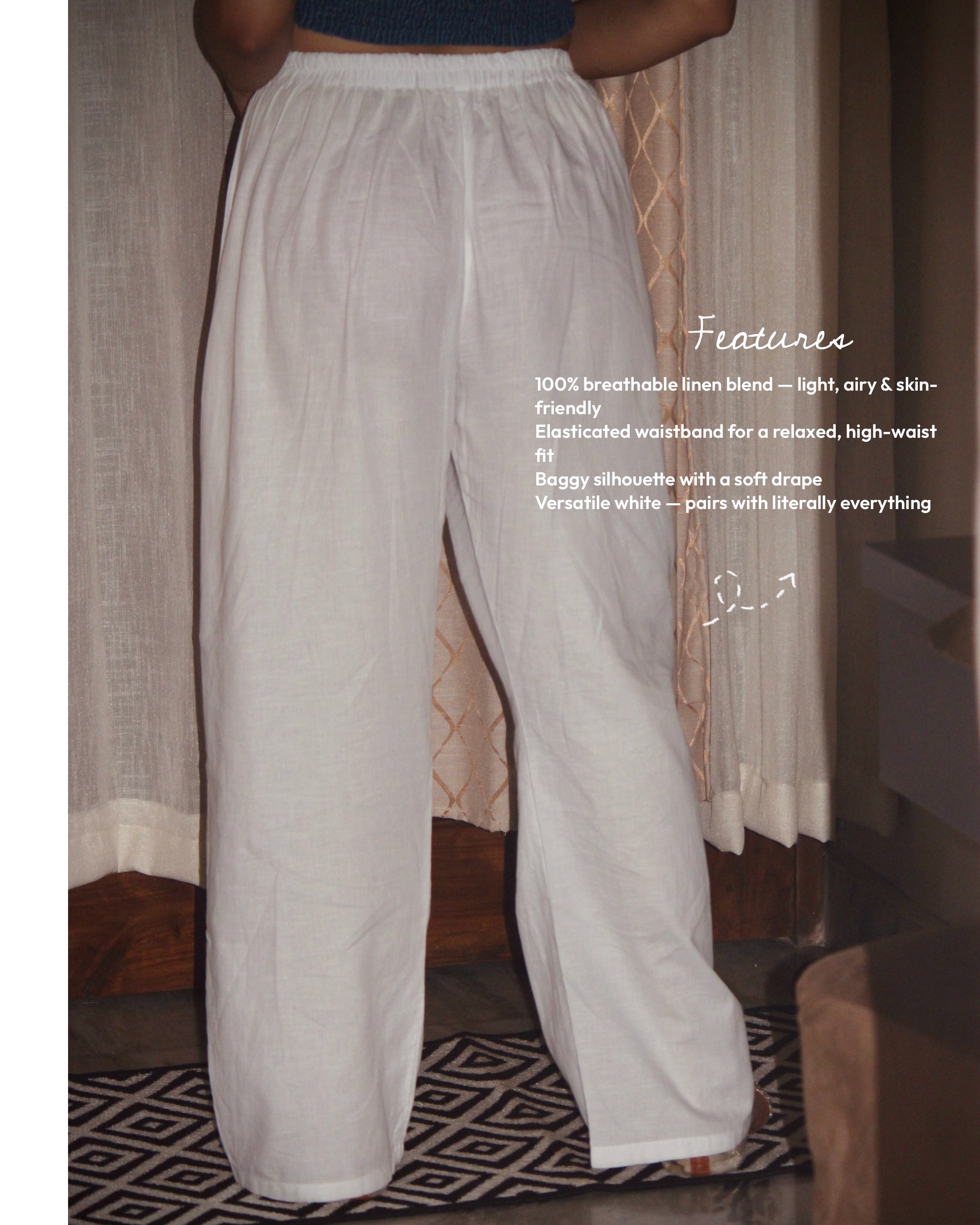 Linen Baggy Pants
