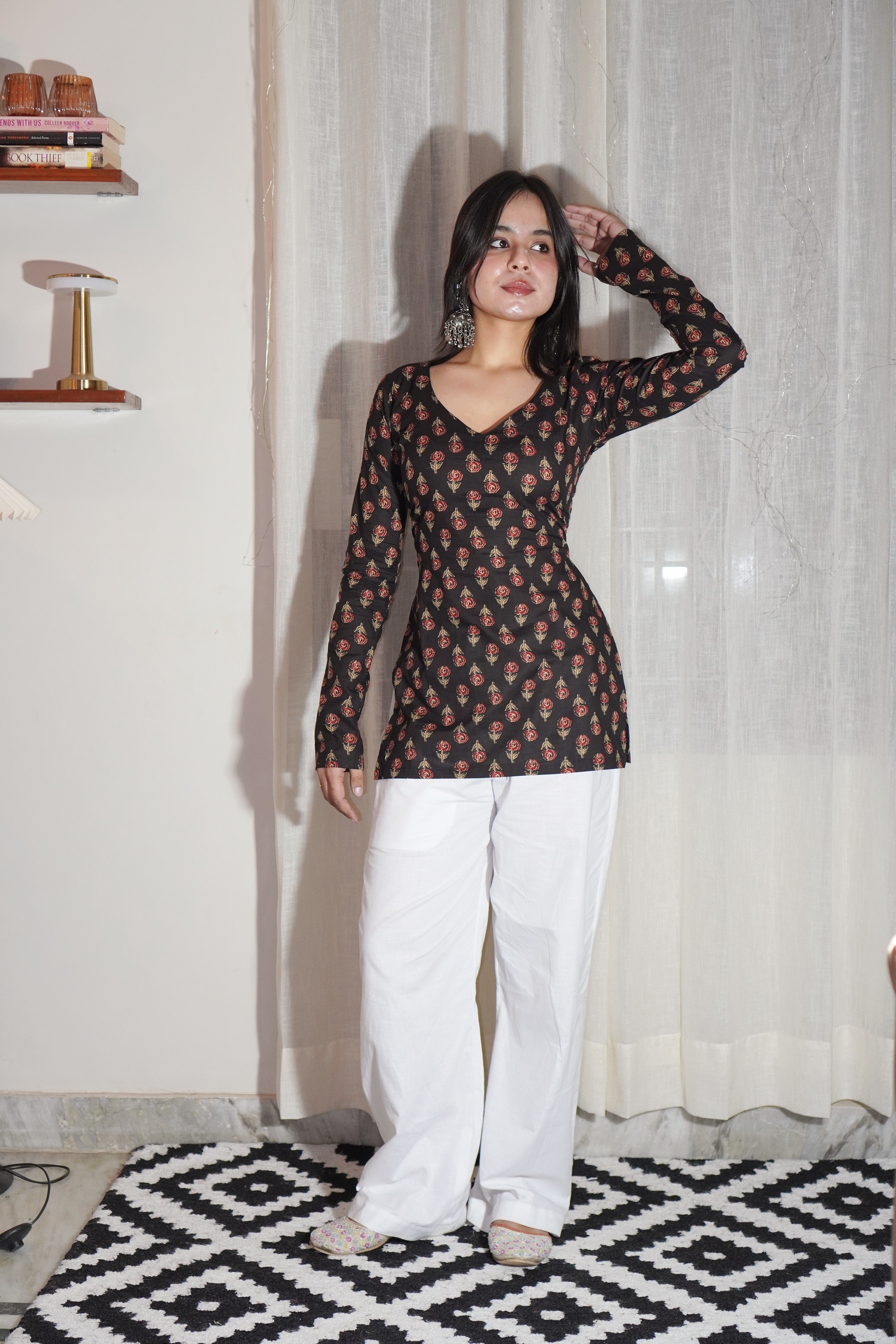 NANDNI FULL SLEEVE CORSET KURTI