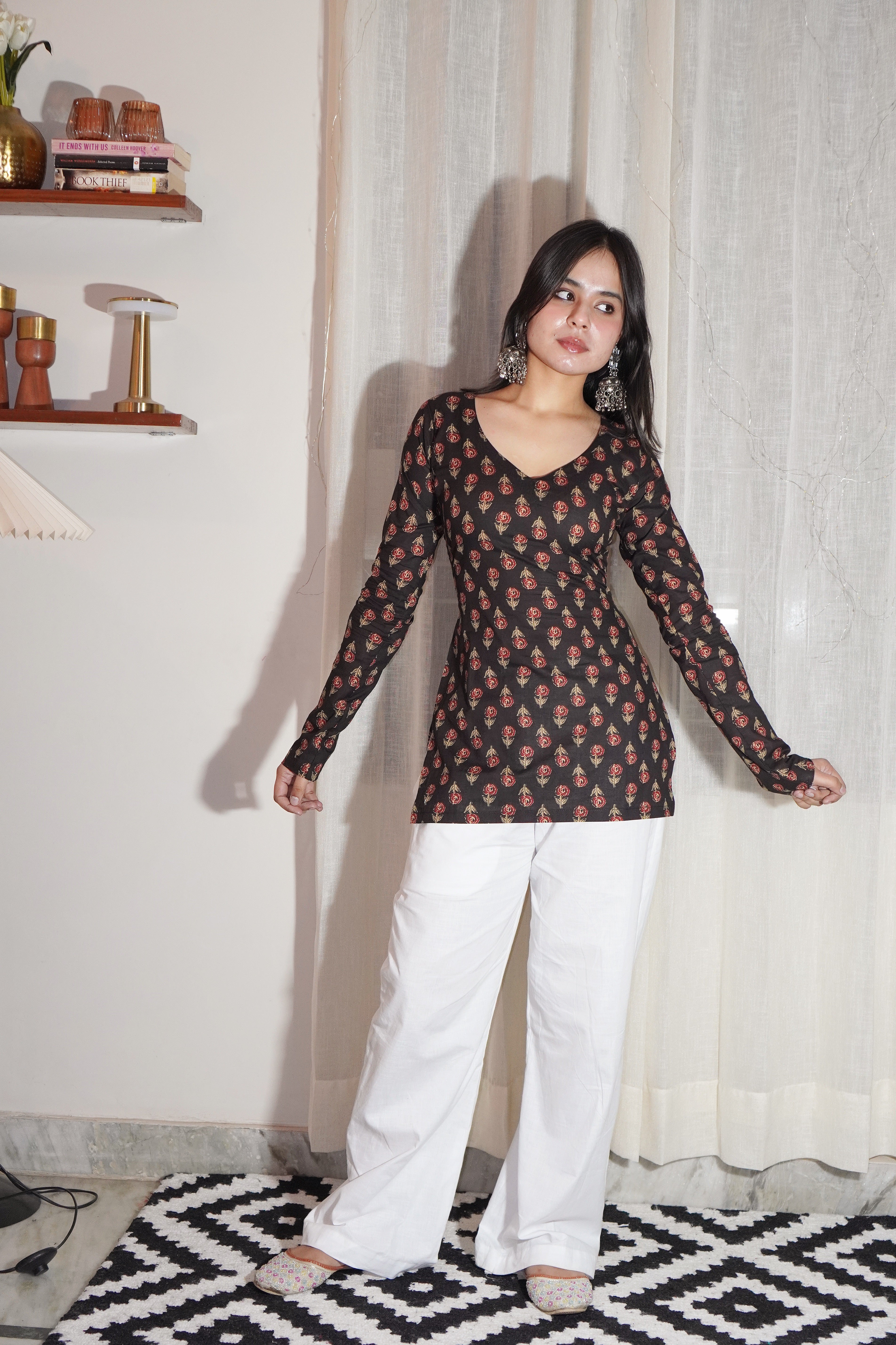 NANDNI FULL SLEEVE CORSET KURTI