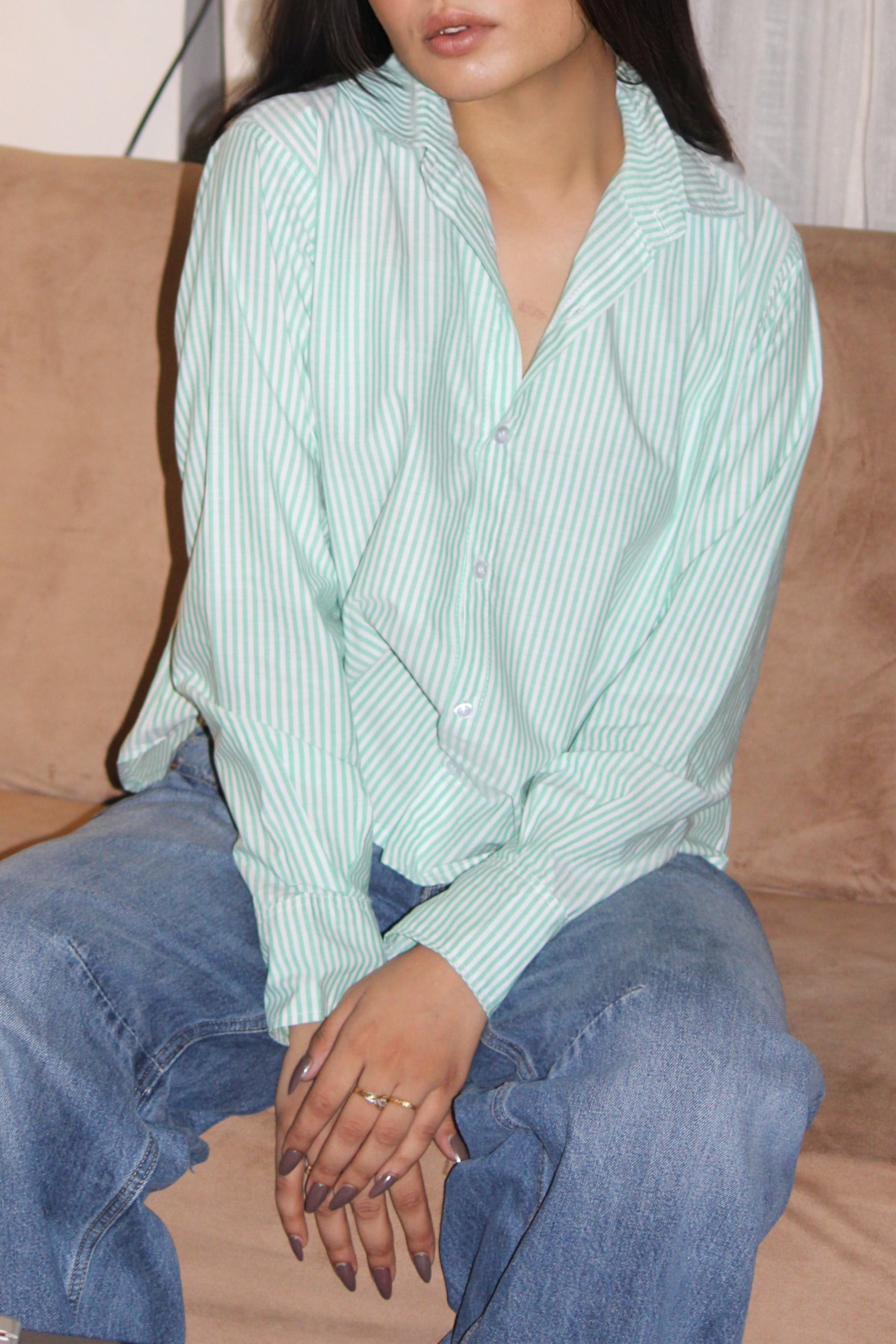 Mint Mode Oversize Shirt