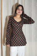 NANDNI FULL SLEEVE CORSET KURTI
