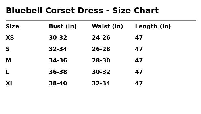 Bluebell Corset Midi Dress