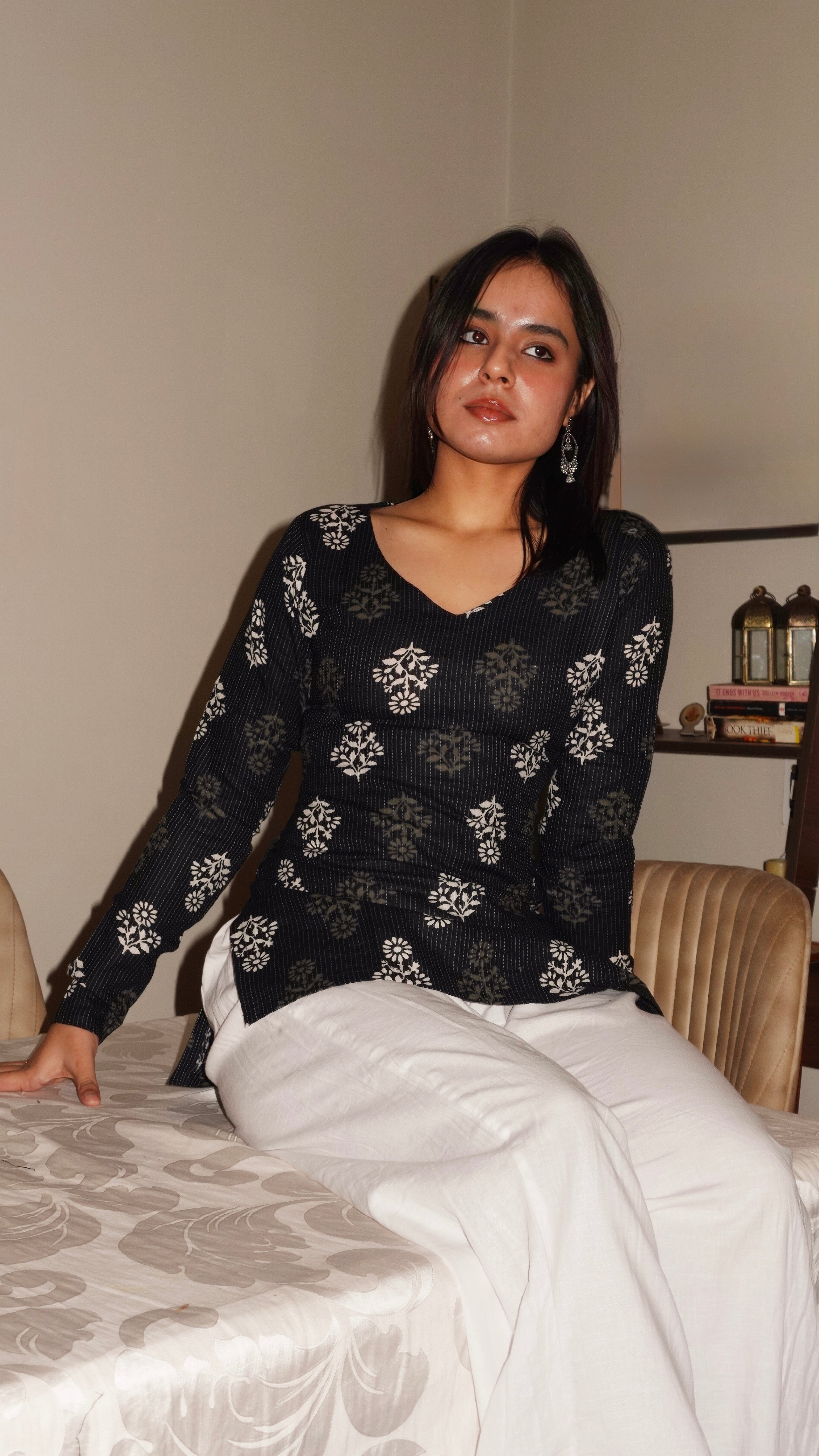 HAYA FULL SLEEVE CORSET KURTI