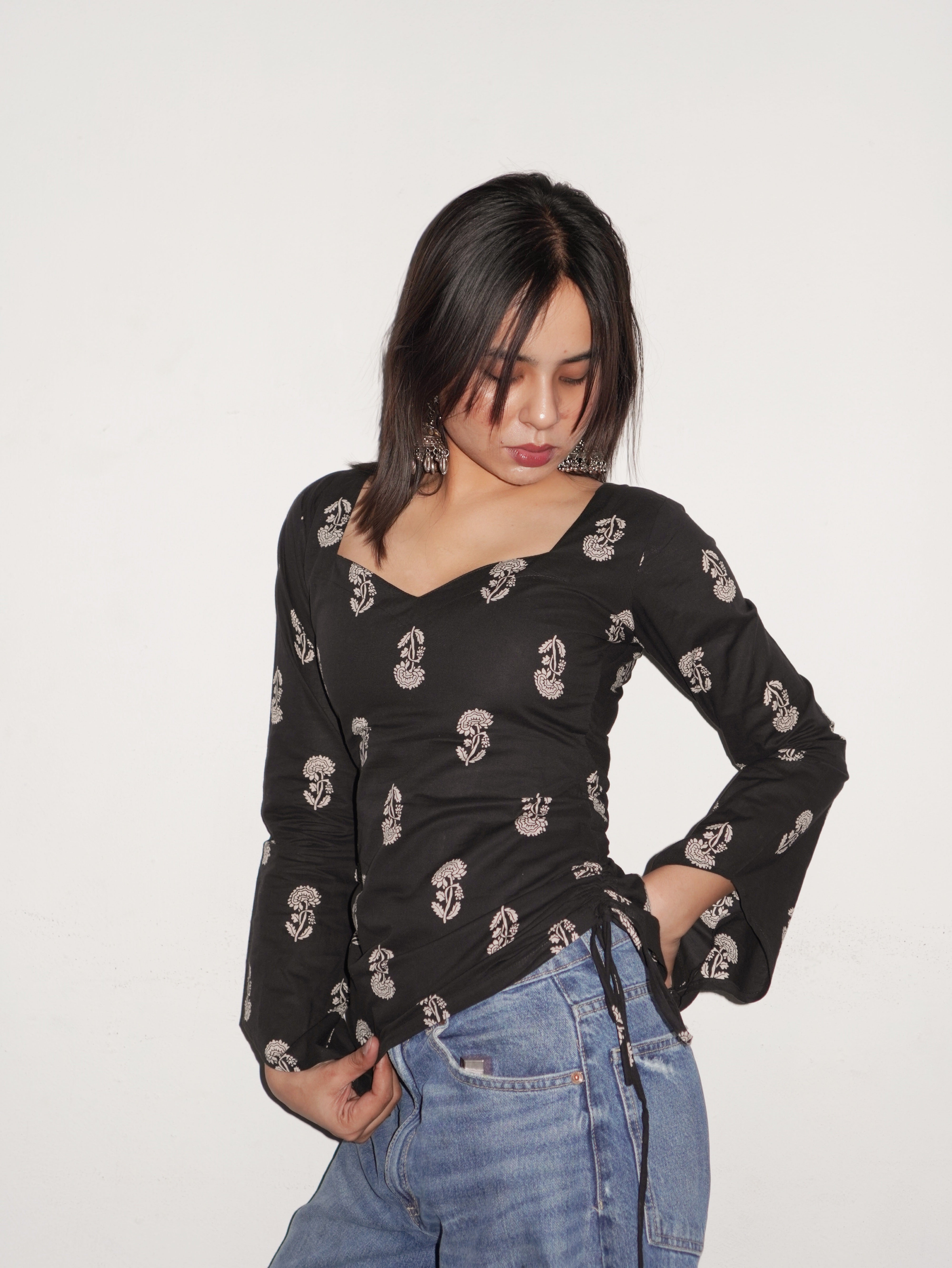 ZIVARA SIDE TIE TOP