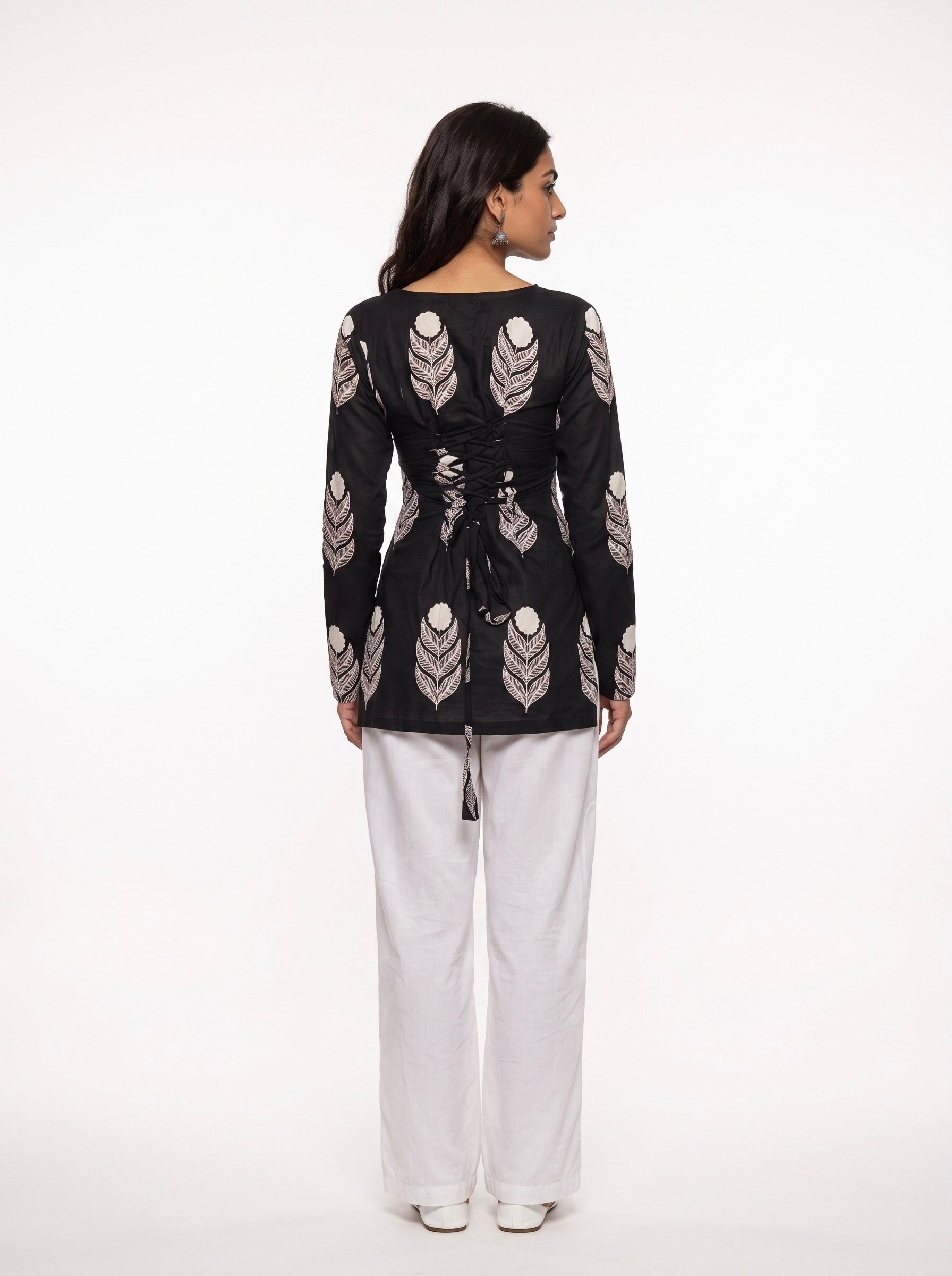 Vaanya Long Sleeve Corset Kurti