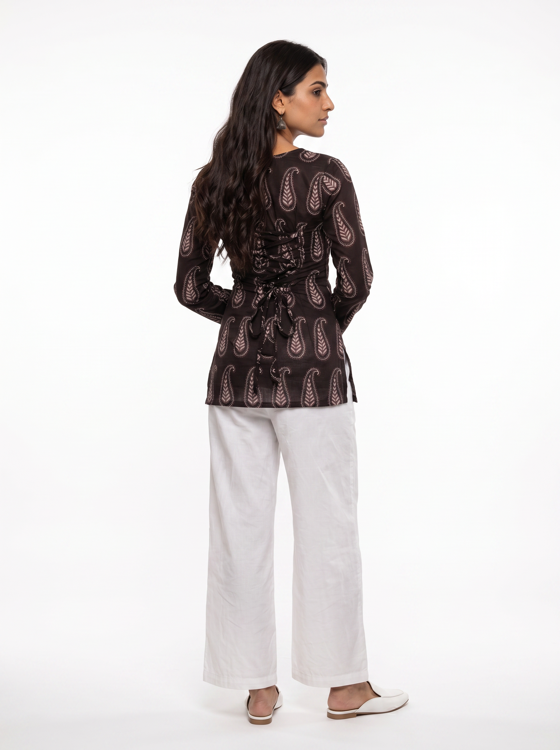 Adaa Full Sleeve Corset Kurti