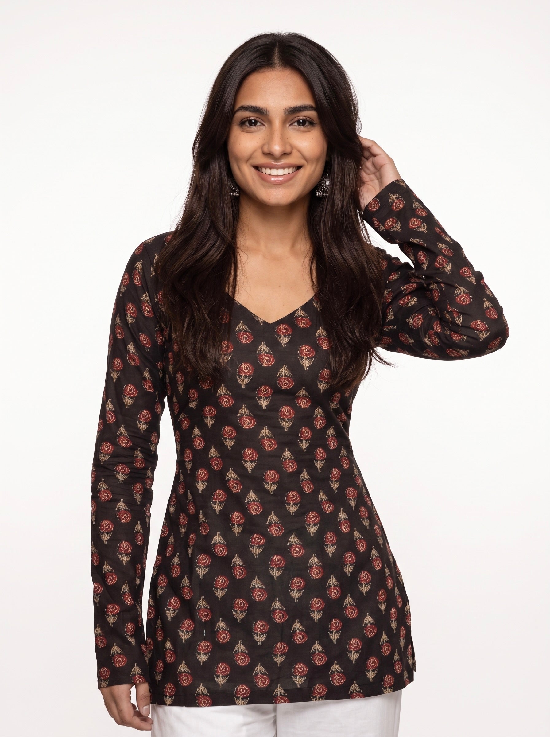 NANDNI FULL SLEEVE CORSET KURTI