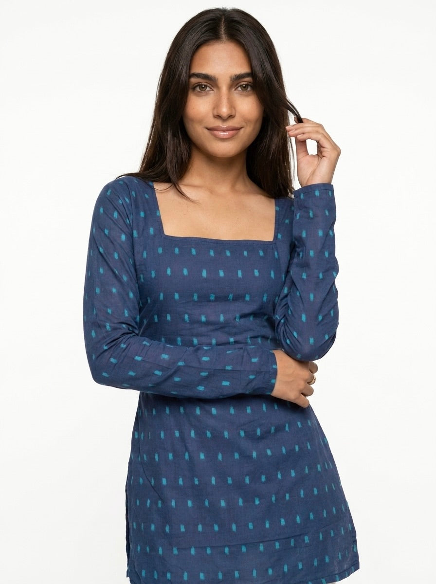 NAISHA FULL SLEEVED CORSET BACK KURTI