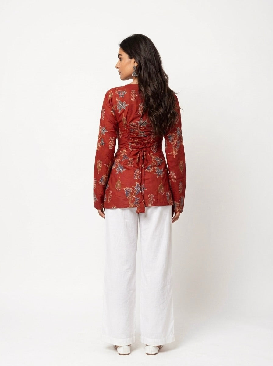 Sasha Bell Sleeve Corset Kurti