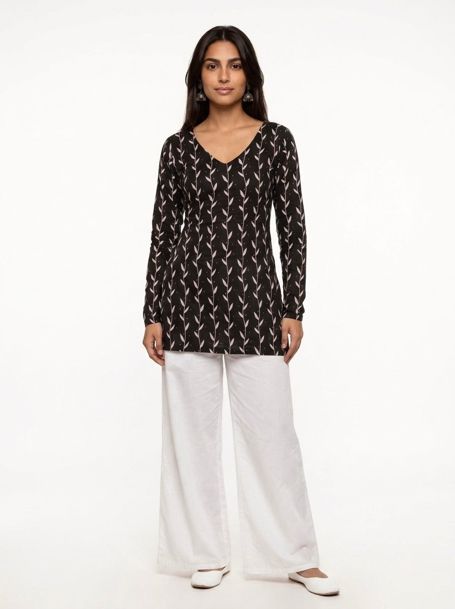 Jhumka Full Sleeve Corset Kurti