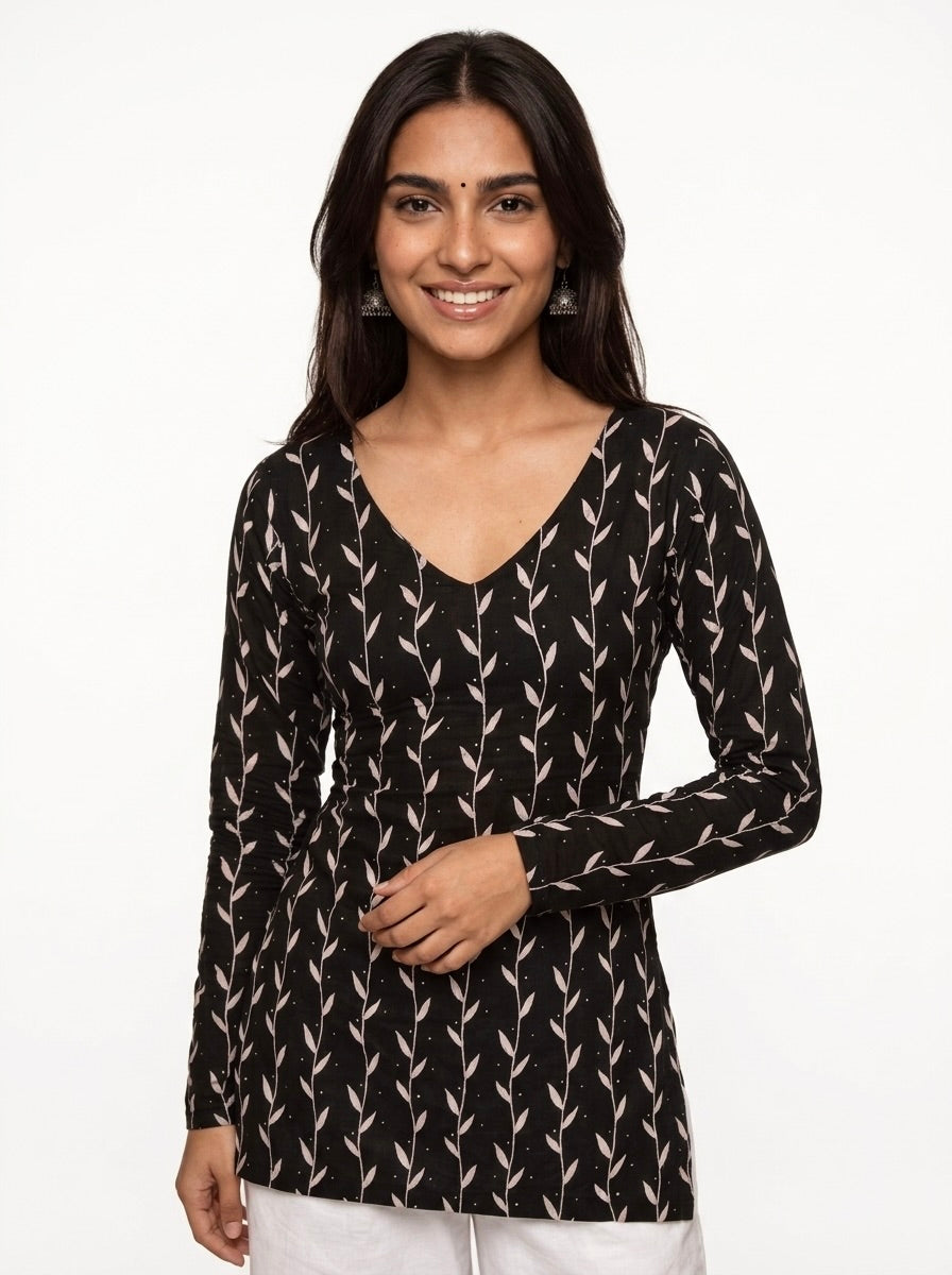 JHUMKA FULL SLEEVE CORSET KURTI