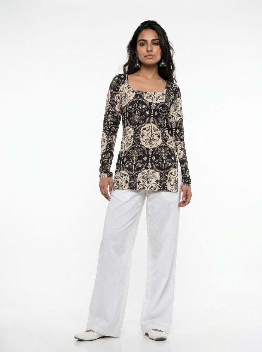 Kaya Full Sleeved Corset Kurti