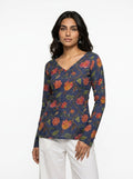 Rooh side bend deep back kurti
