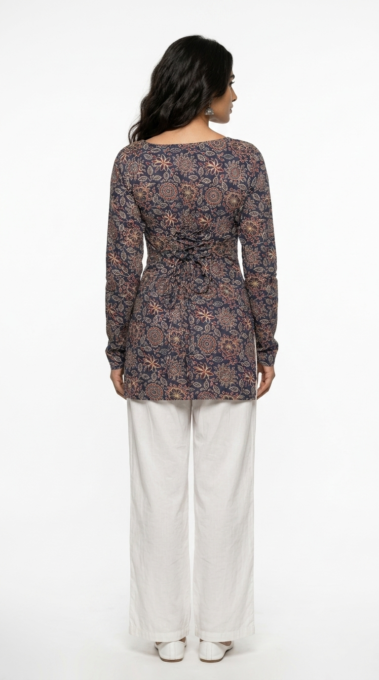 Mehvish Full Sleeved Corset Back Kurti