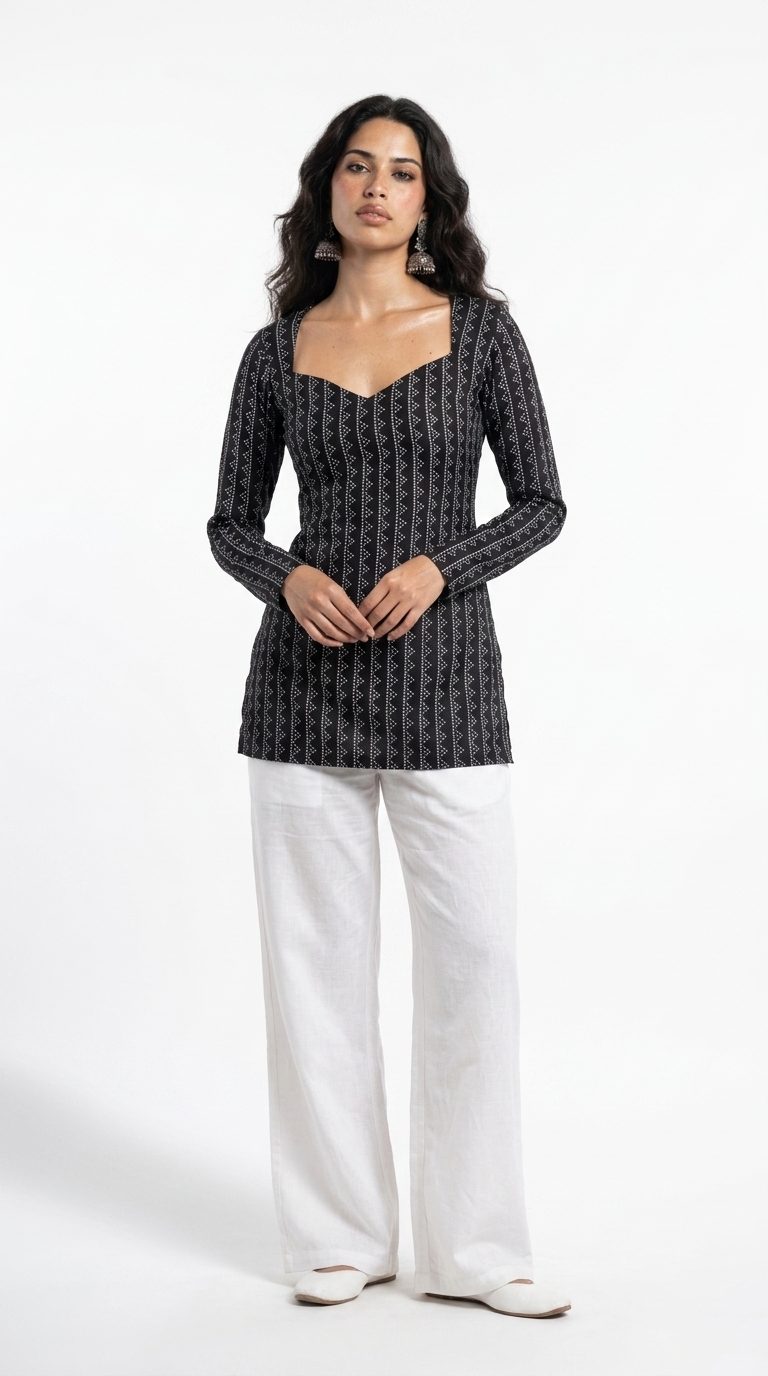 Jalwa Full Sleeve Corset Kurti