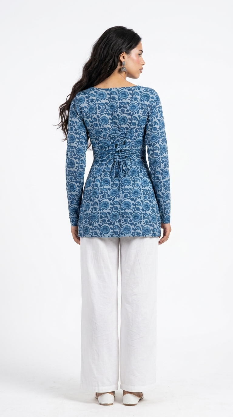 Raisha Full Sleeved Corset Back Kurti