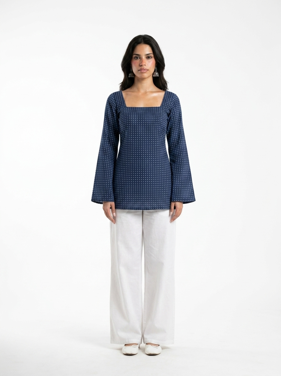 Bindu Deep Back Kurti