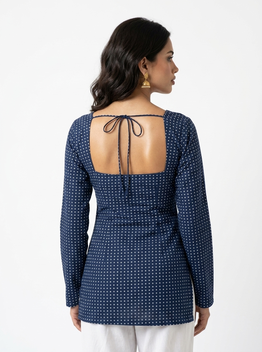 Bindu Deep Back Kurti