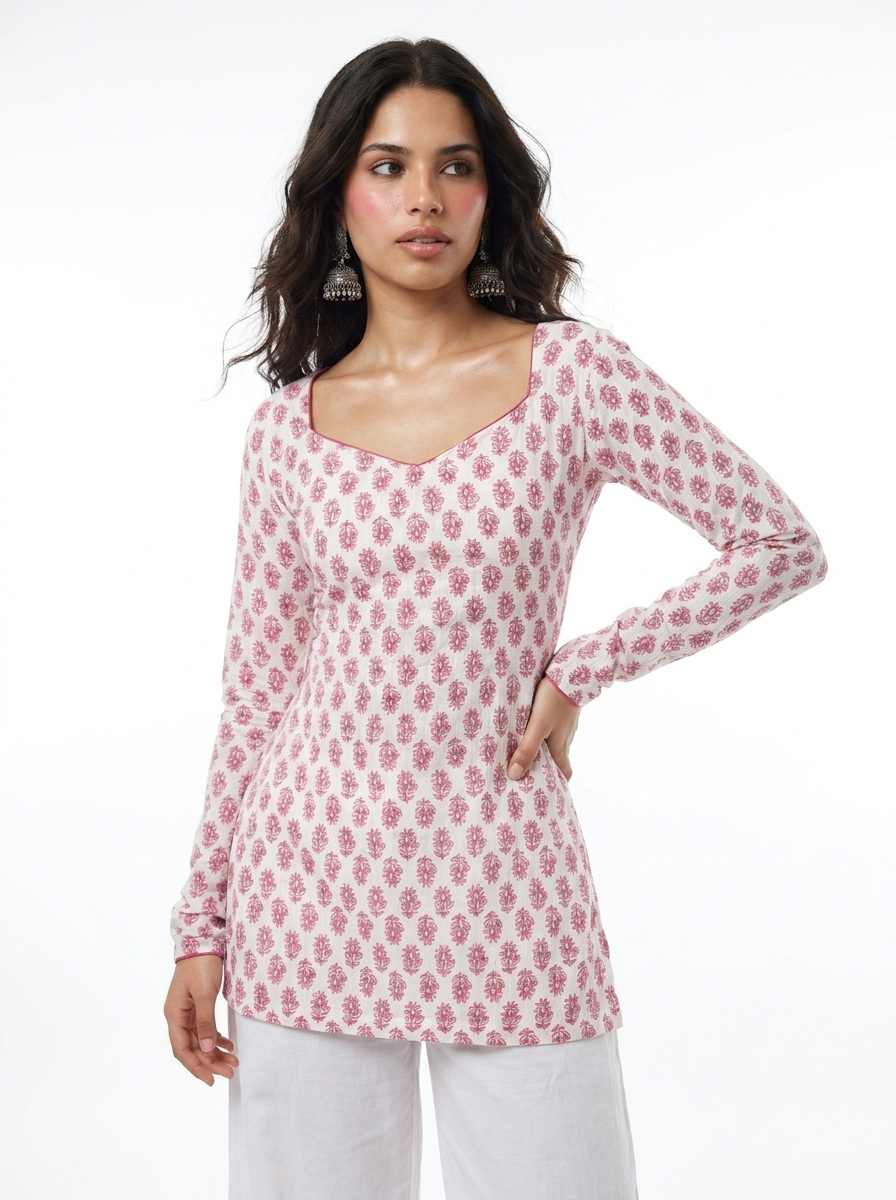 Mahi full sleeved corset back kurti