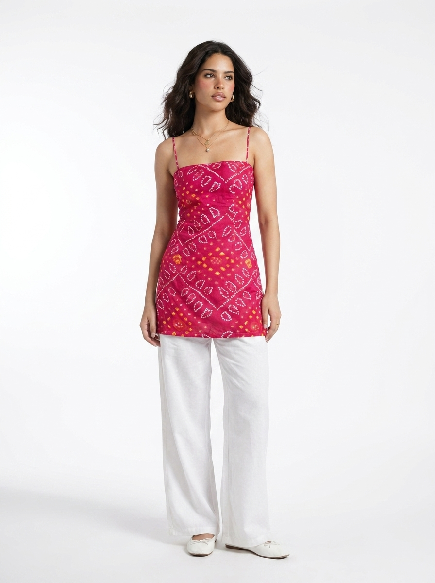 Fiza Backless Short Kurti