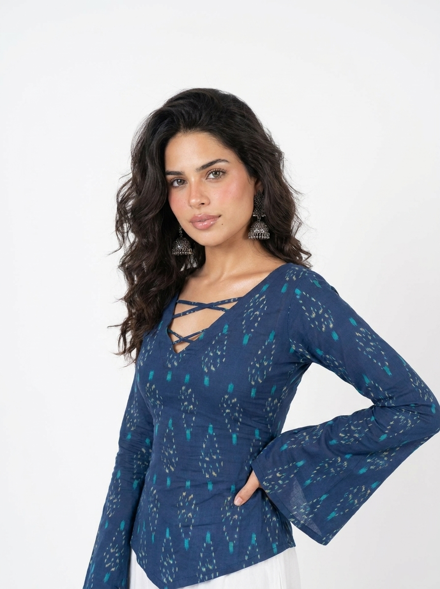 MAHIRA CRISS CROSS CORSET TOP