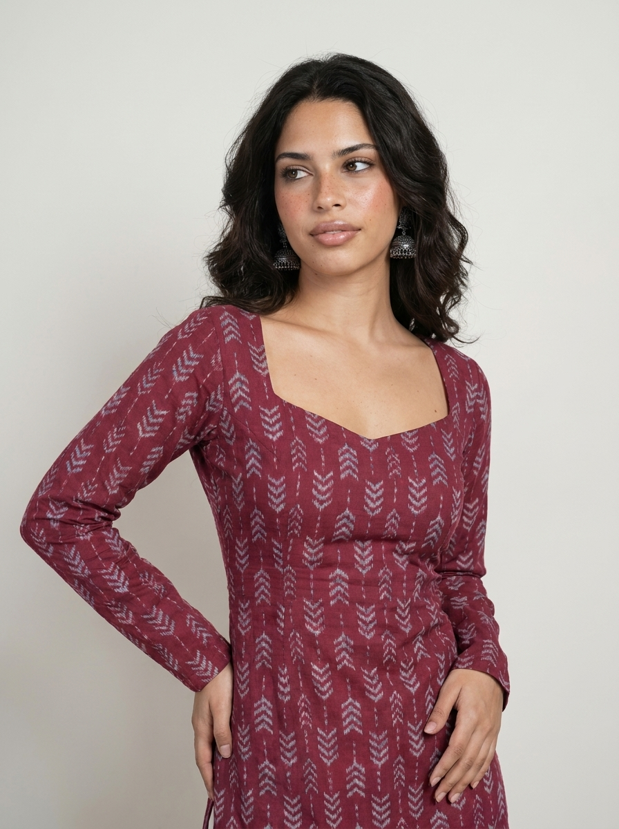 Raahi Full Sleeve Corset Kurti