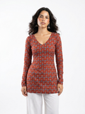 Zaya Full Sleeve Corset Kurti
