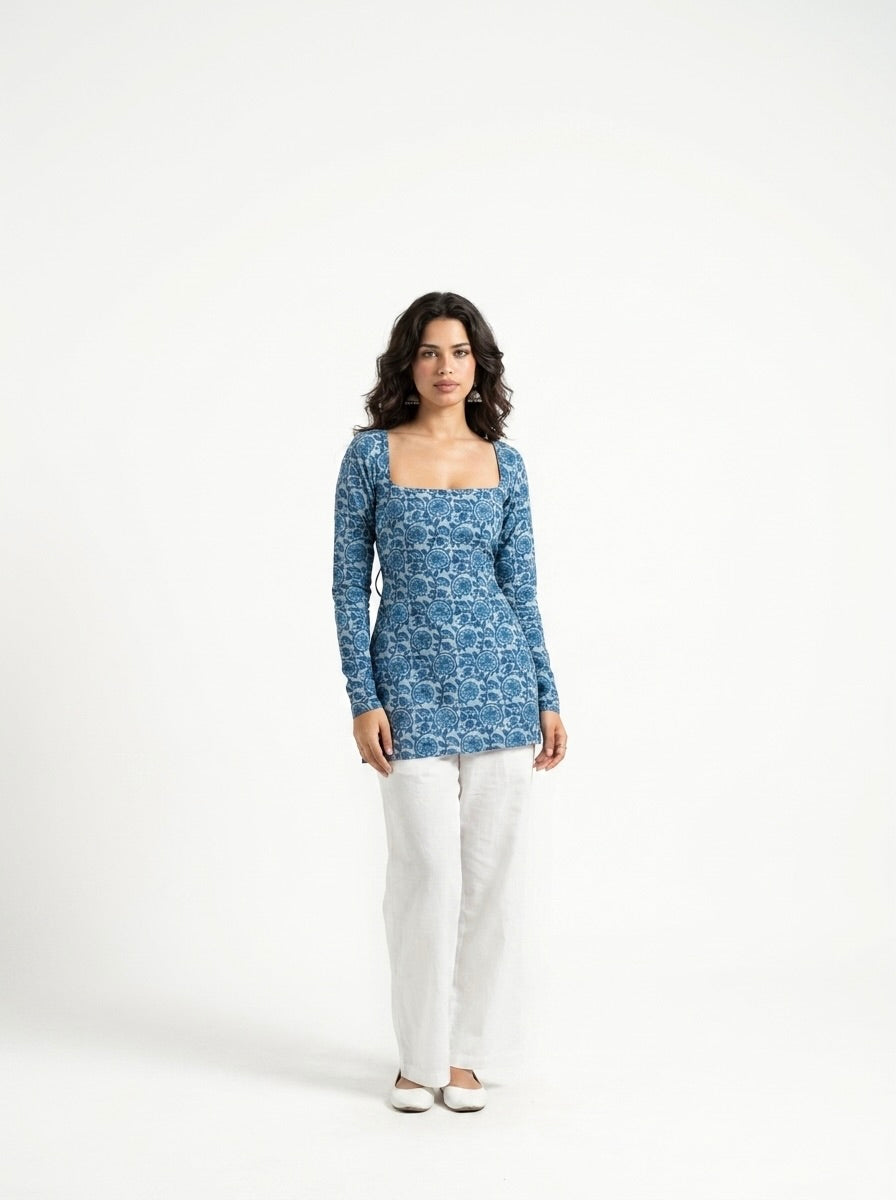 Raisha Full Sleeved Corset Back Kurti
