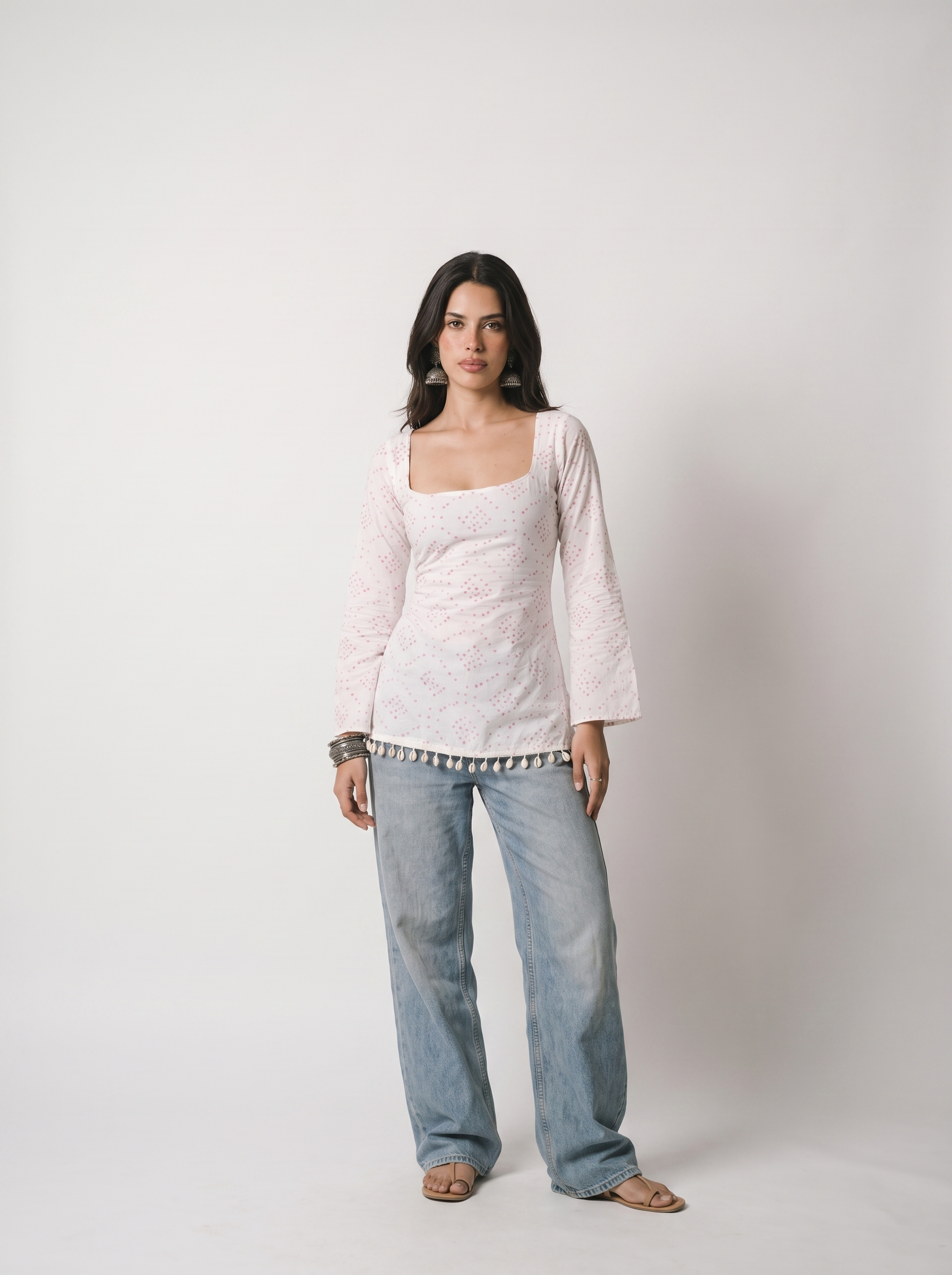 KHUSHBU DEEP BACK KURTI
