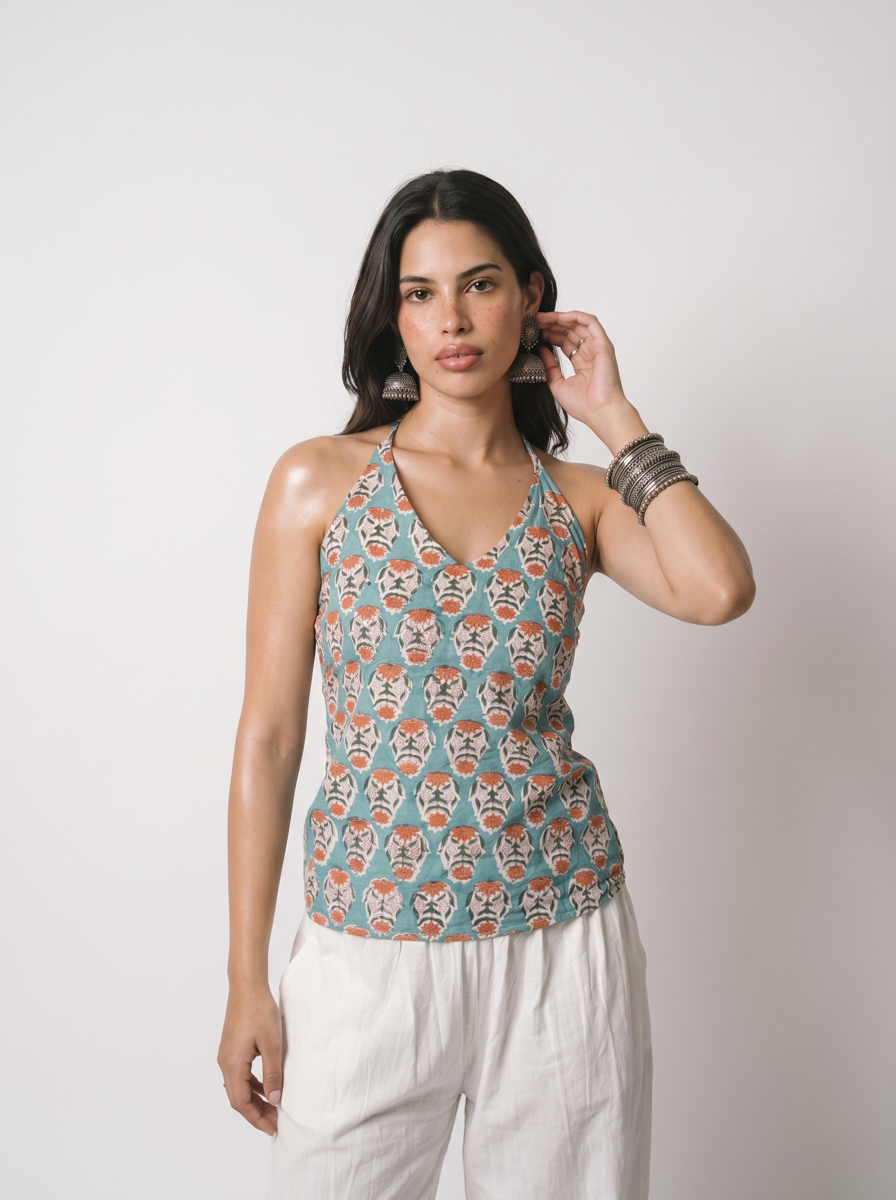 FIROZA HALTER NECK TOP