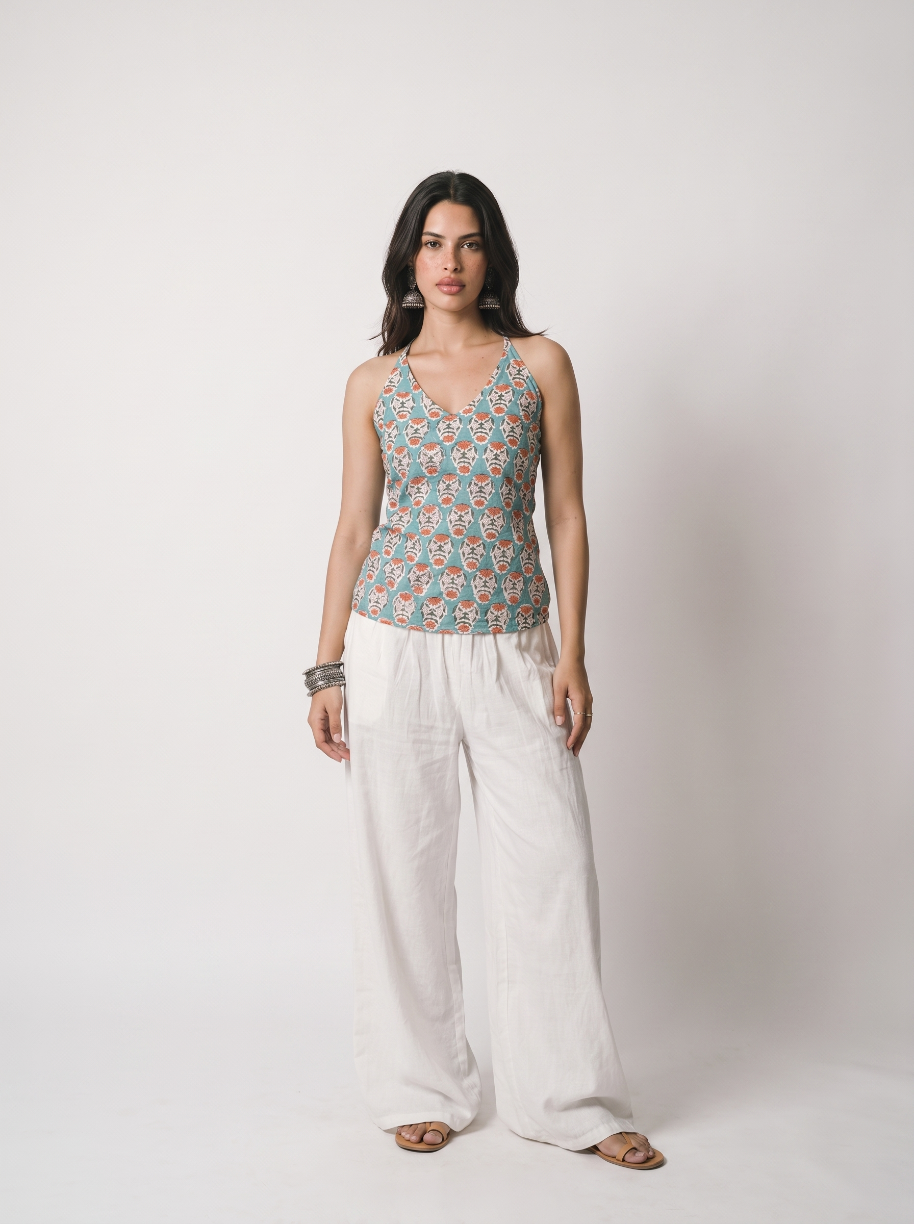 FIROZA HALTER NECK TOP