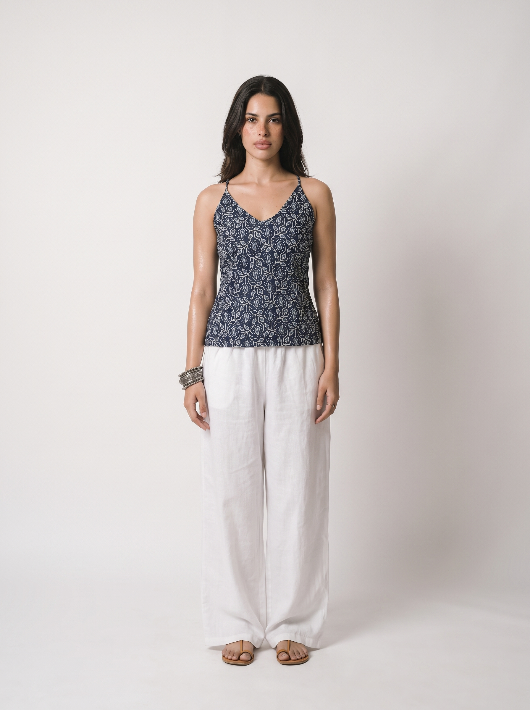 CHAAND HALTER NECK TOP