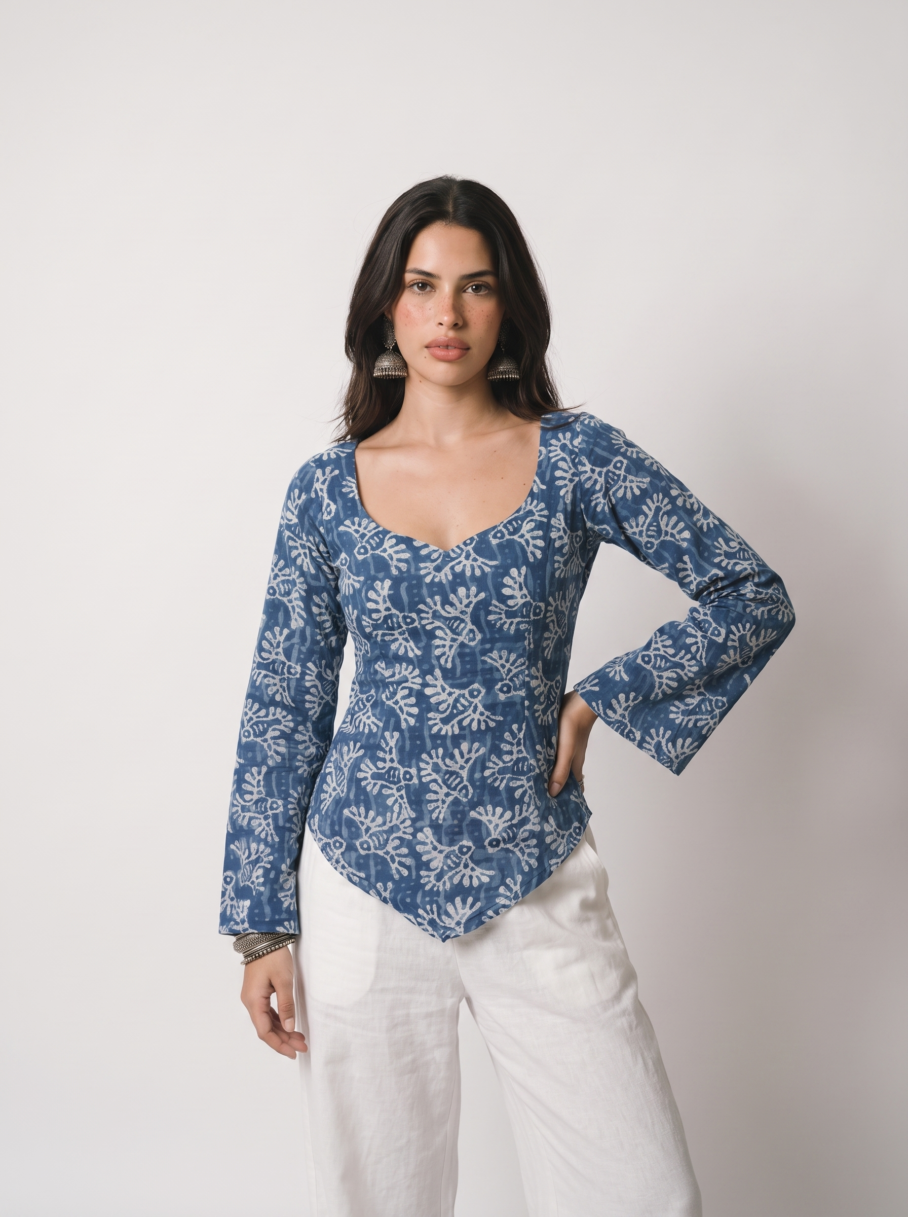 KIYARA DEEP BACK KURTI