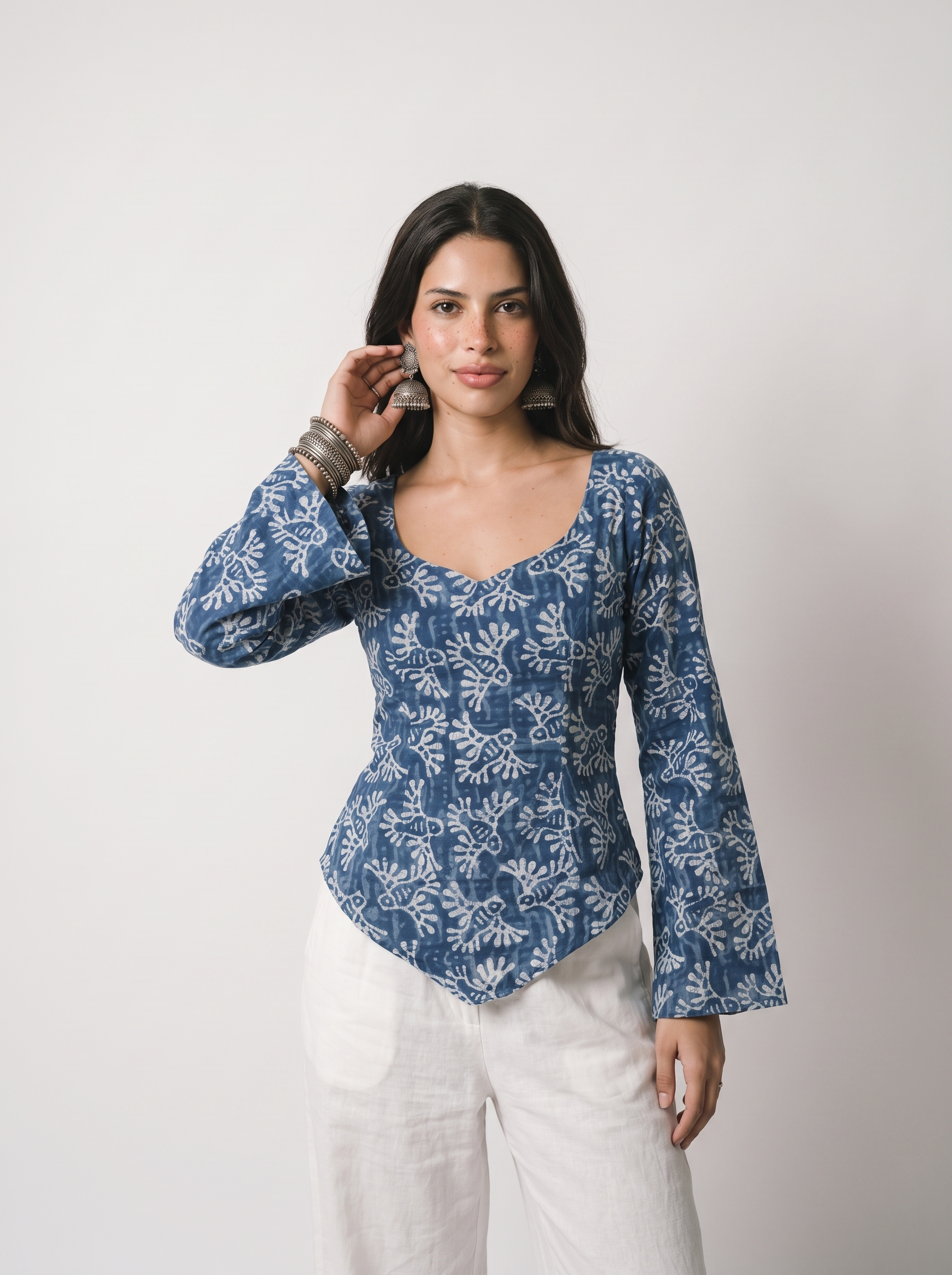 KIYARA DEEP BACK KURTI