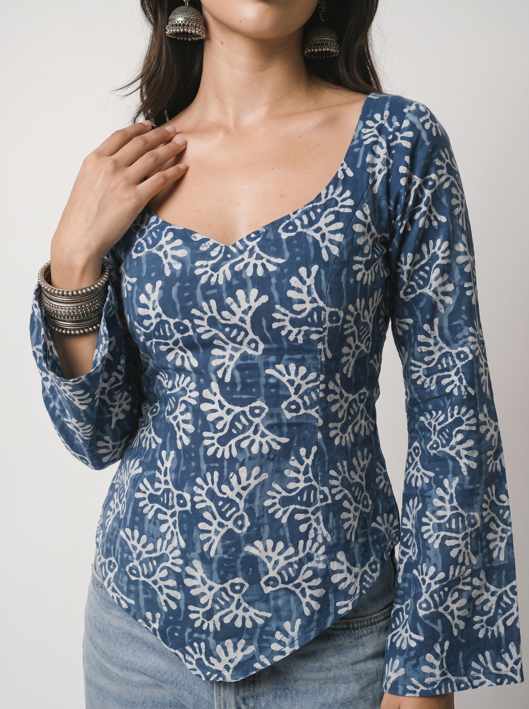KIYARA DEEP BACK KURTI