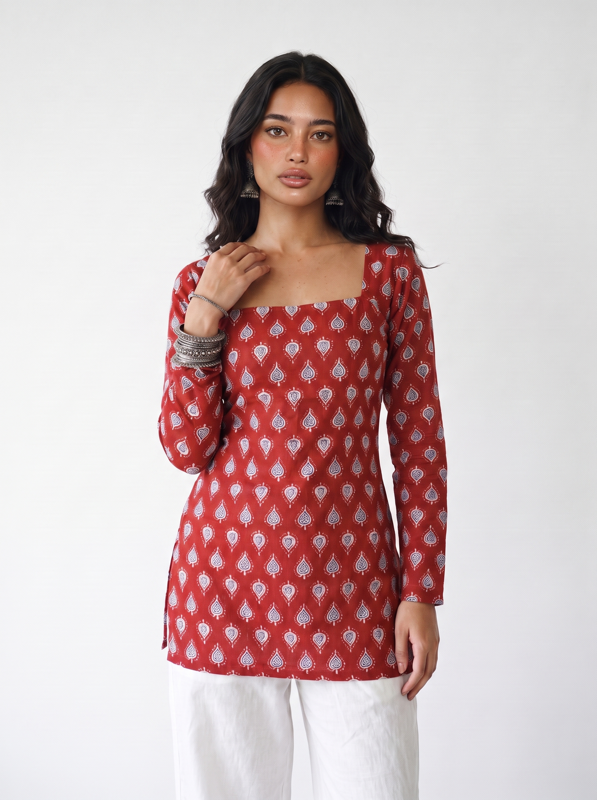 Naaz Full Sleeved Corset Back Kurti