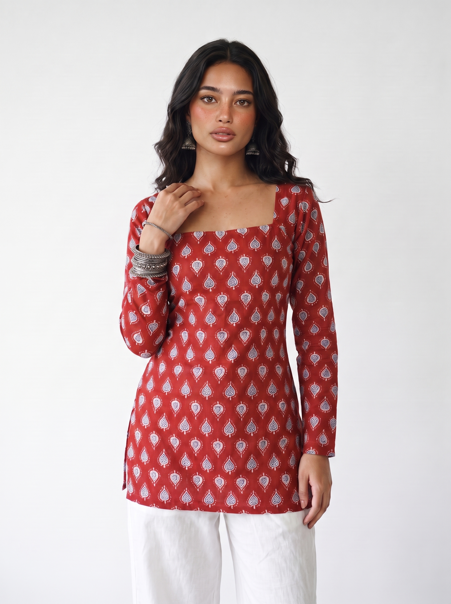 Naaz Full Sleeved Corset Back Kurti