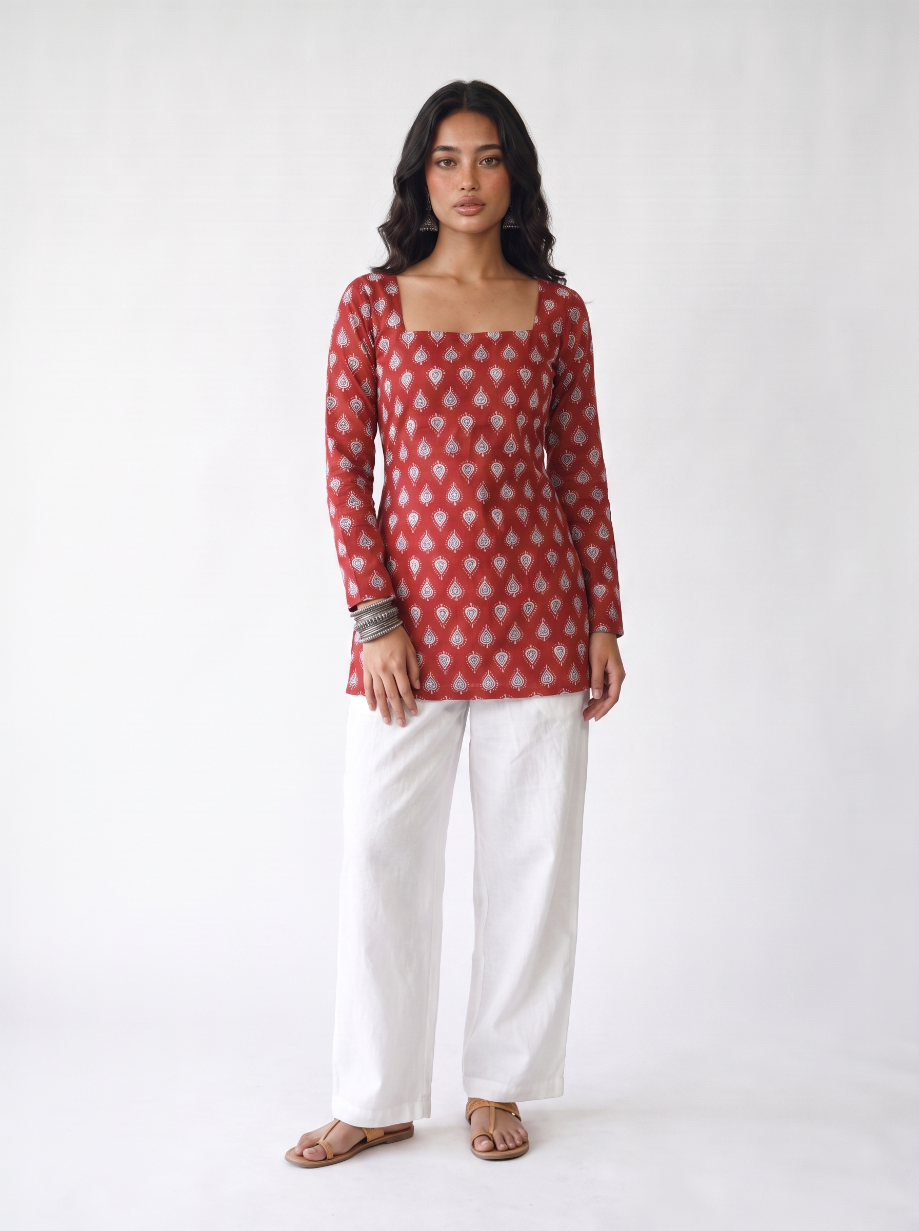Naaz Full Sleeved Corset Back Kurti